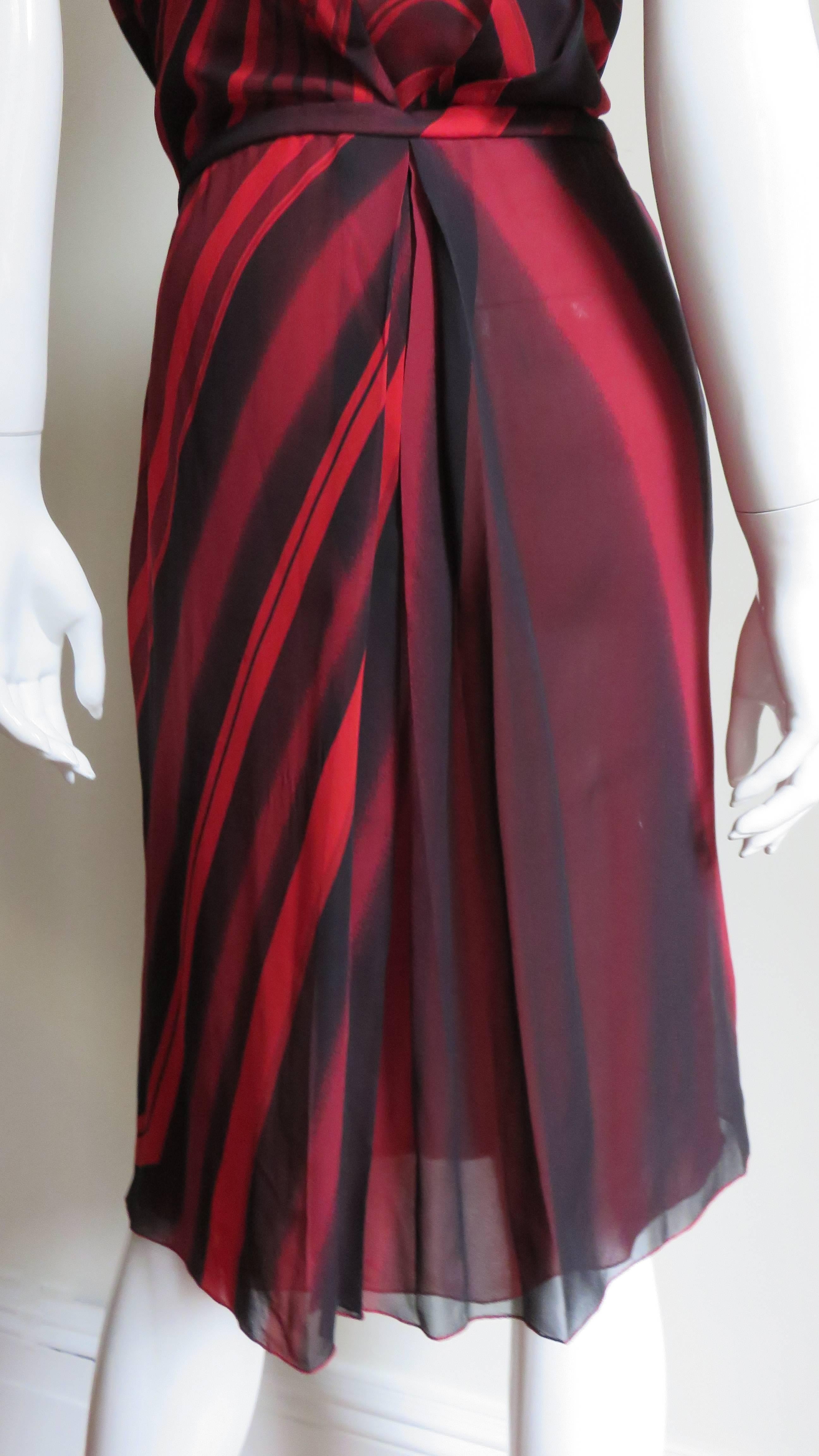 Gianni Versace Plunge Wrap Dress 3