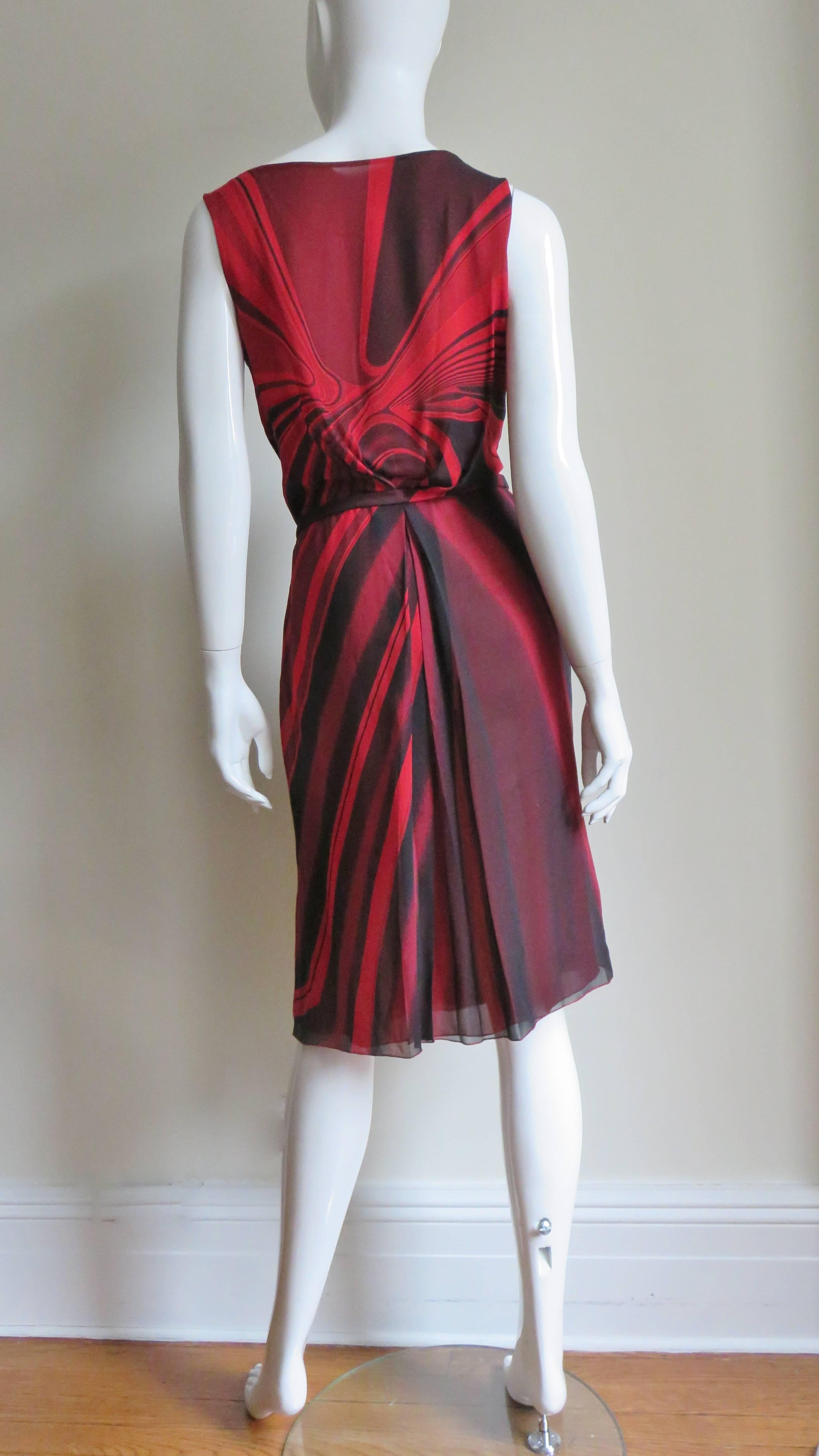 Gianni Versace Plunge Wrap Dress 4