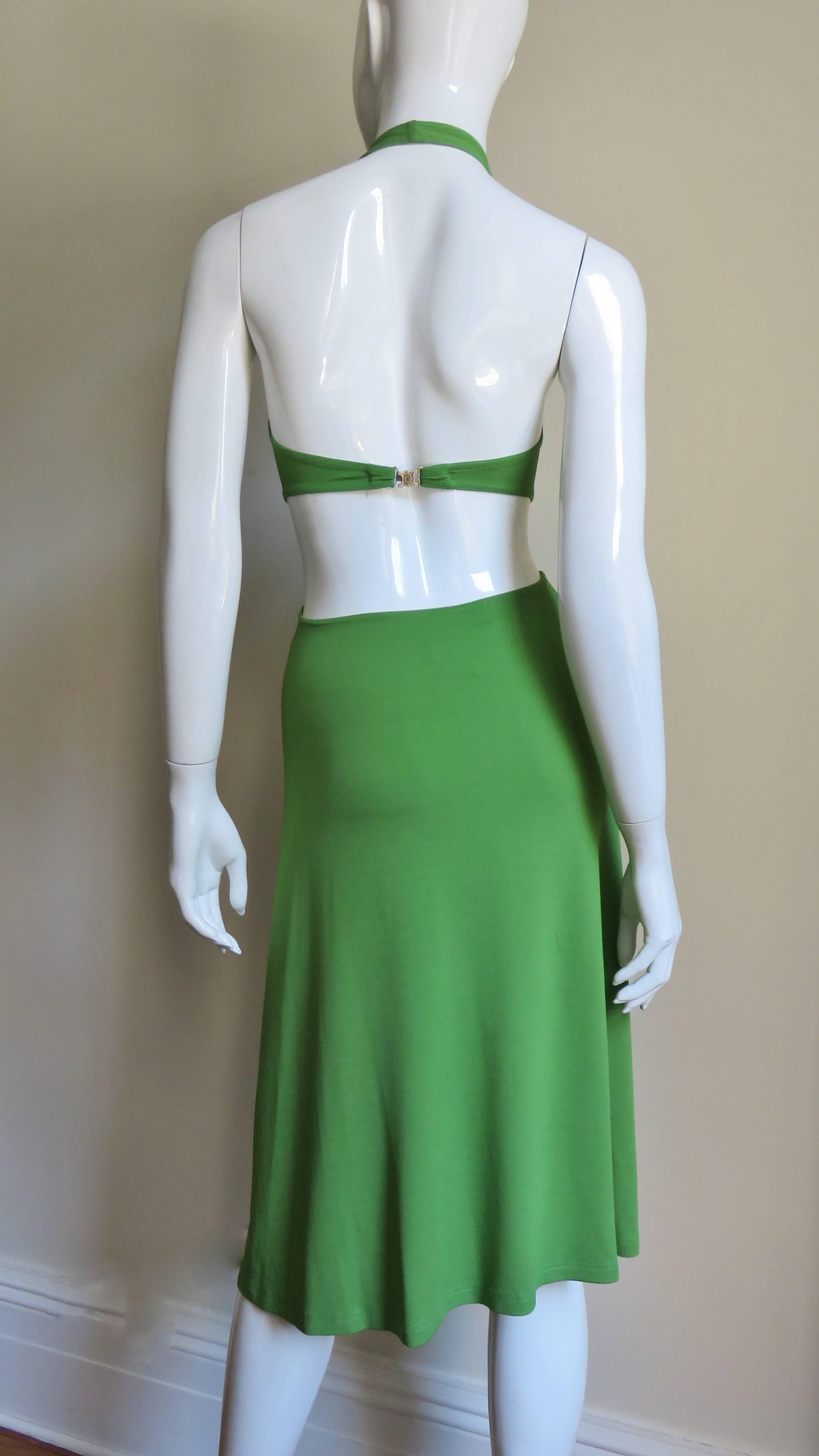 Celine Plunge Dress With Cutout Waist  2