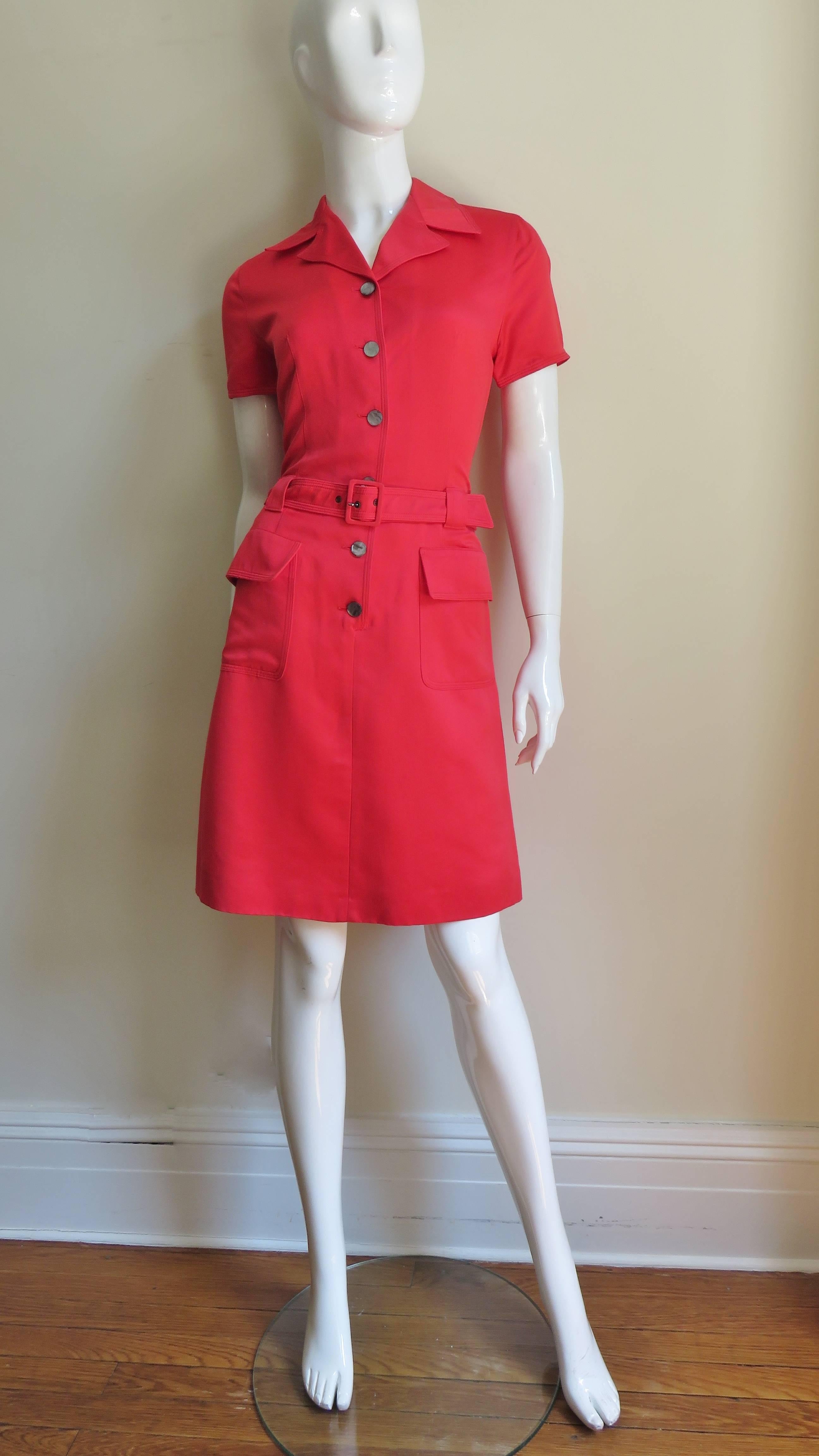 Women's Vintage Ferragamo Shirt Dress