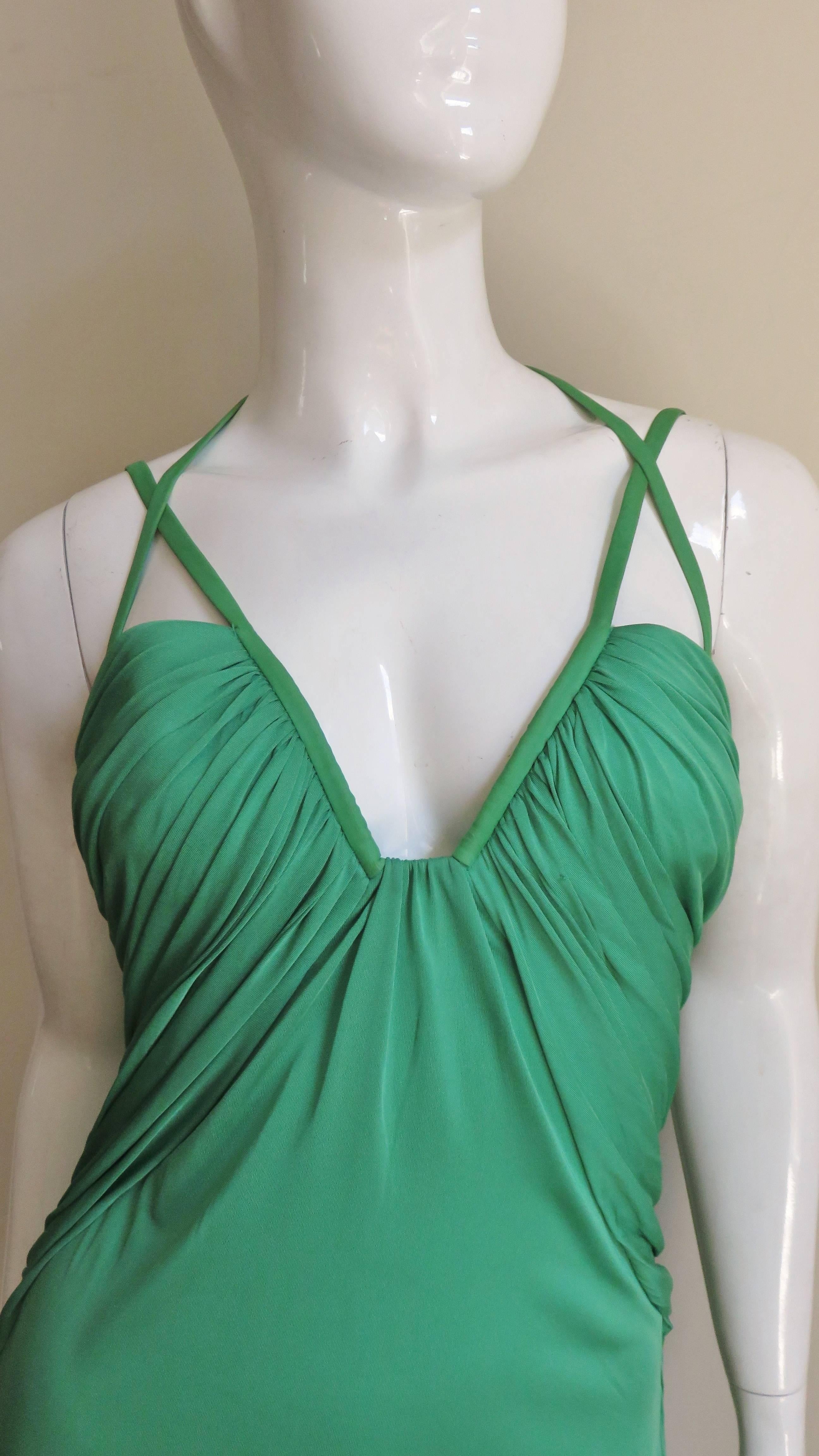Versace  Elaborate Back Gown In New Condition In Water Mill, NY