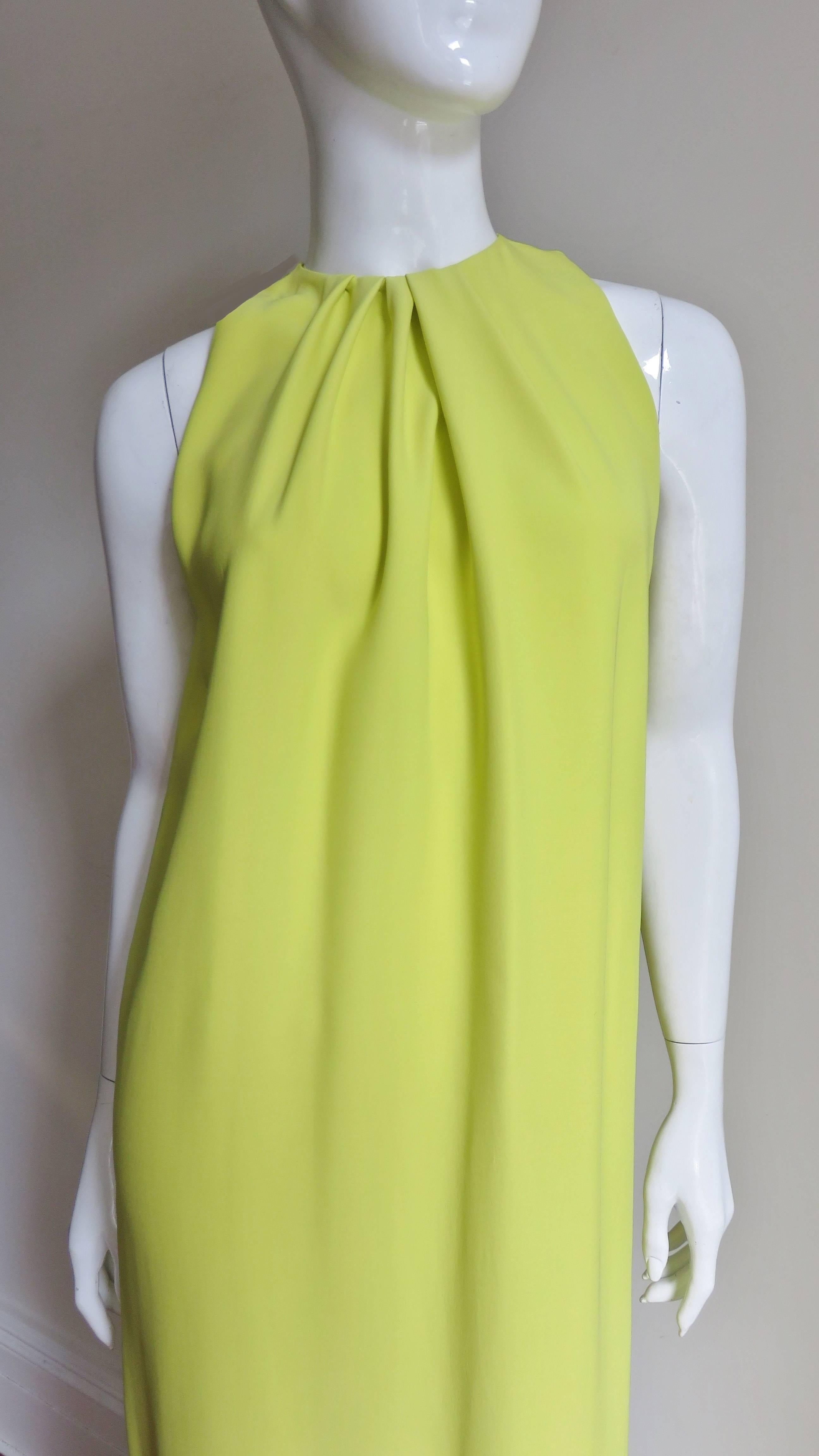 Green 2000s Christian Dior Citron Gown