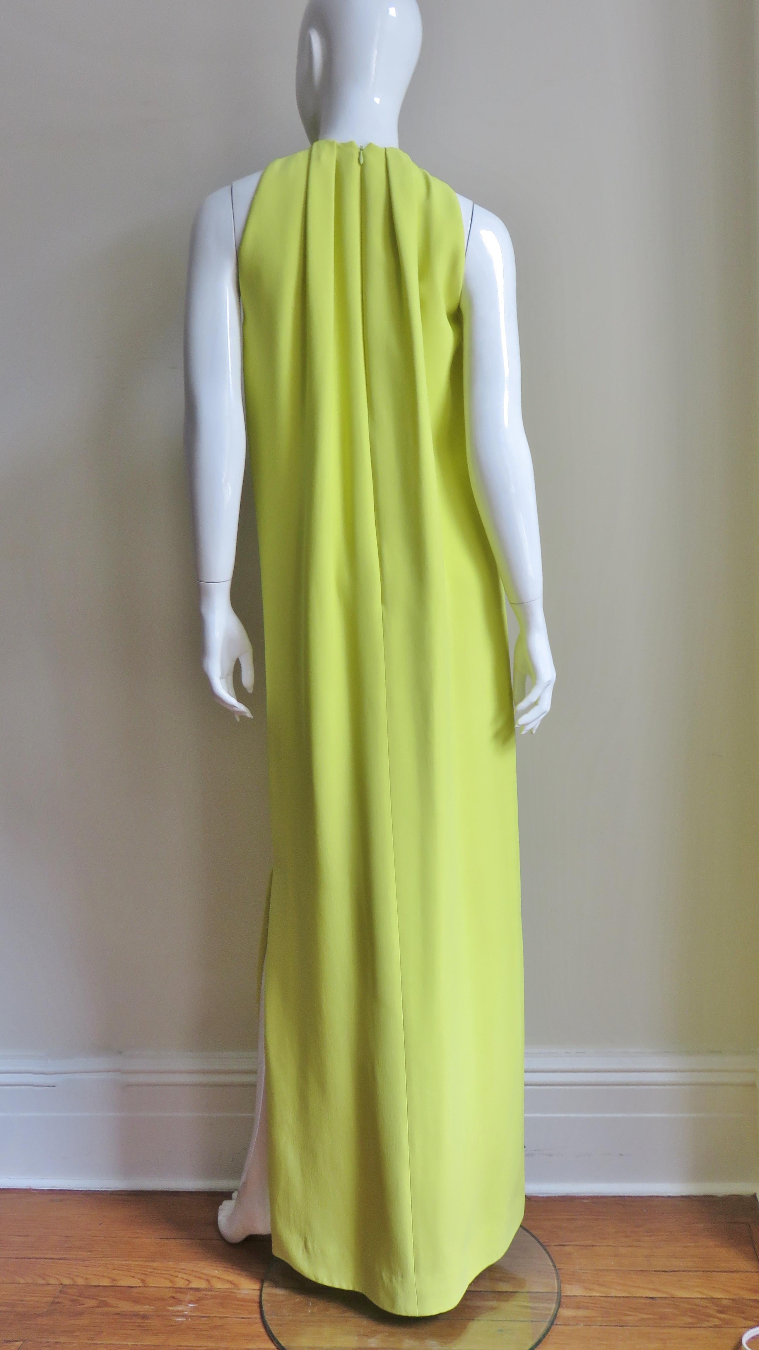 2000s Christian Dior Citron Gown 6