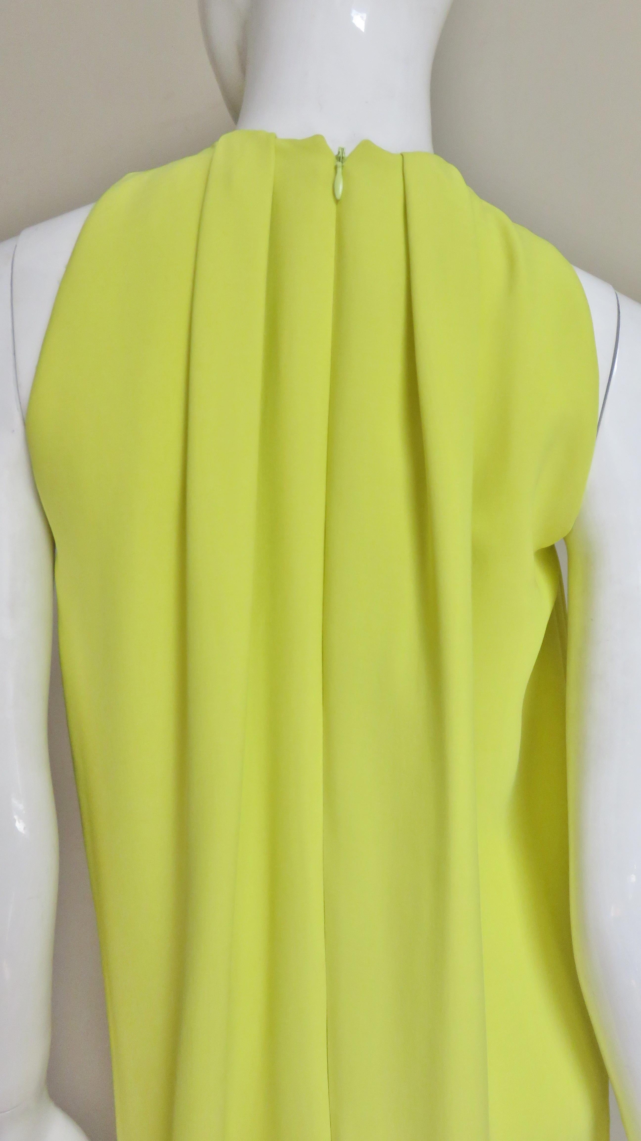 2000s Christian Dior Citron Gown 4