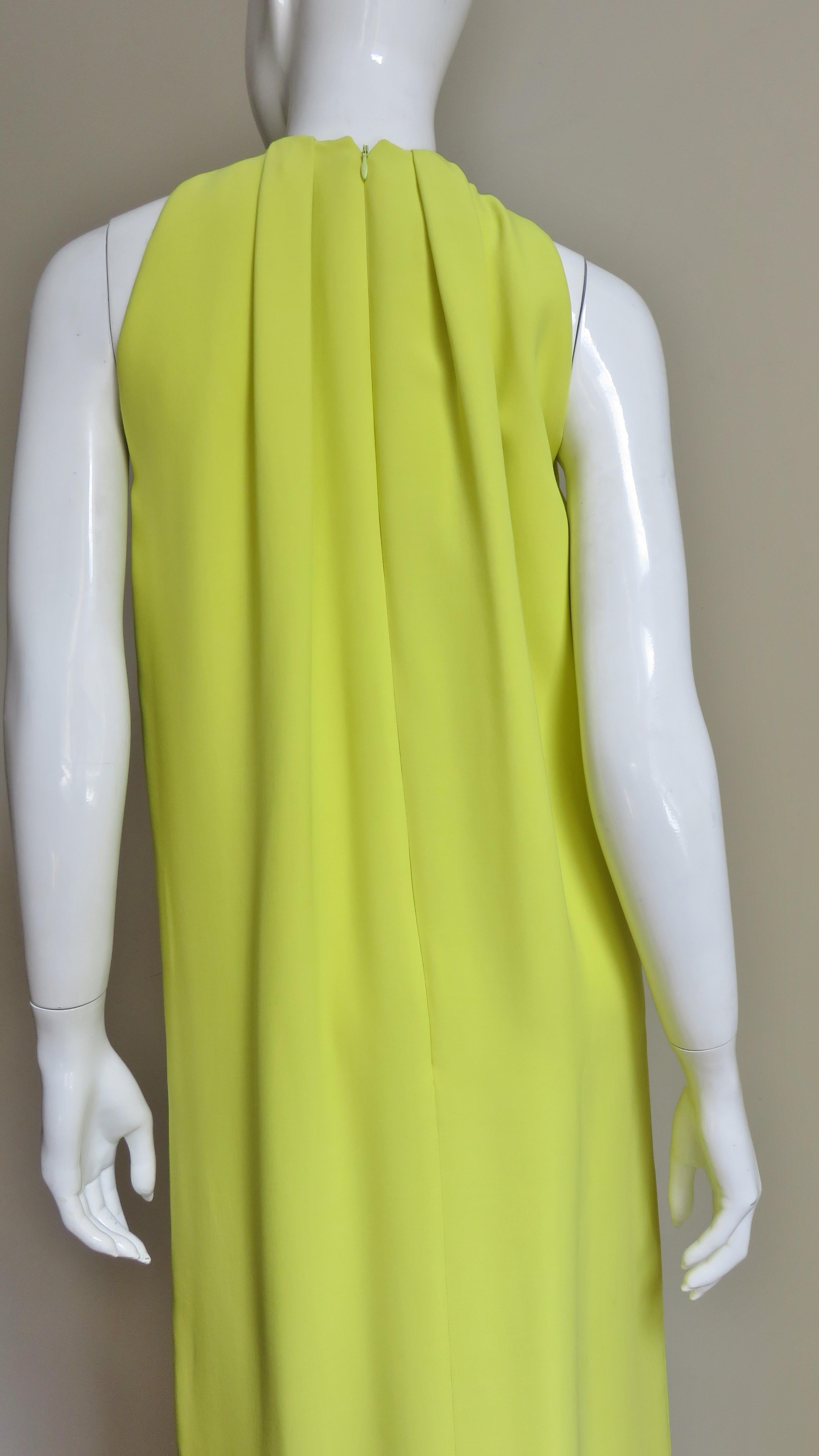 2000s Christian Dior Citron Gown 5