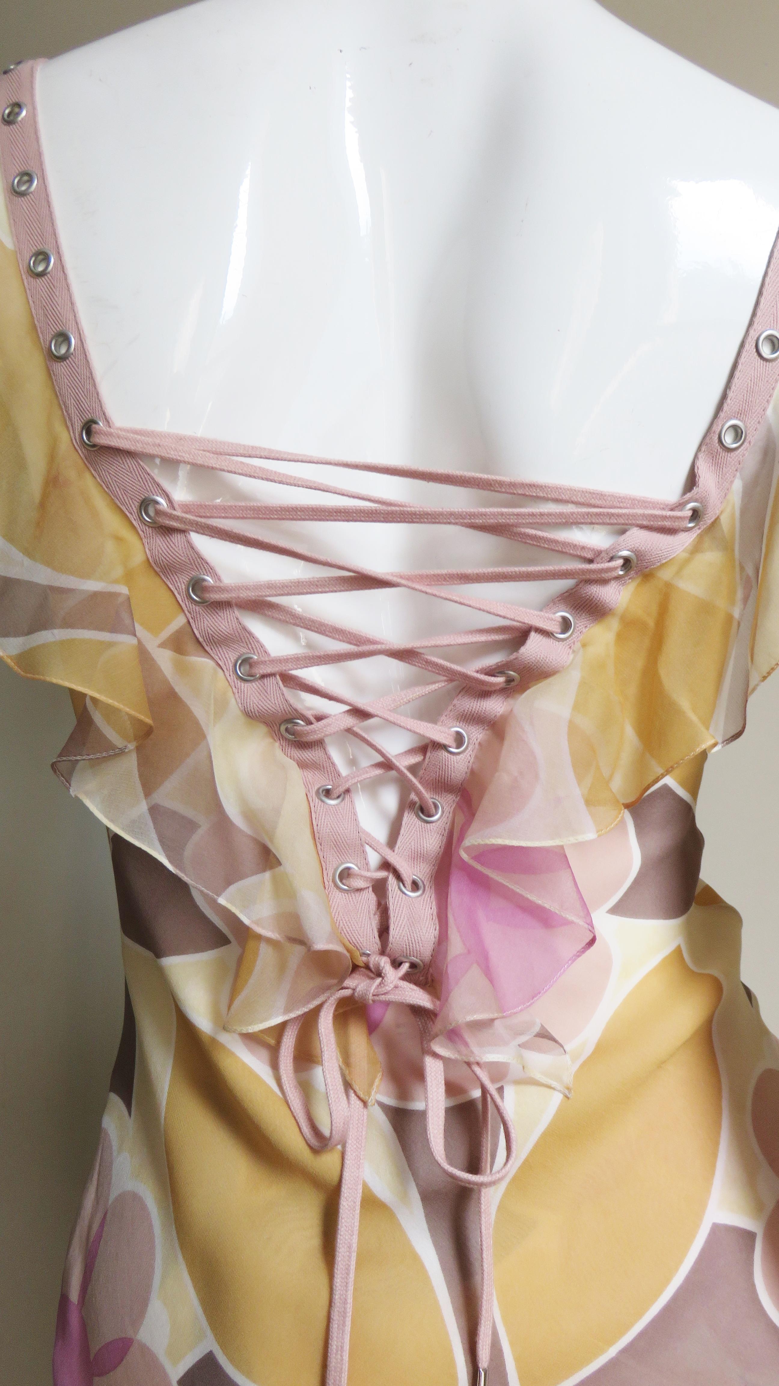 Christian Dior Fabulous Laceup Top and Skirt 8