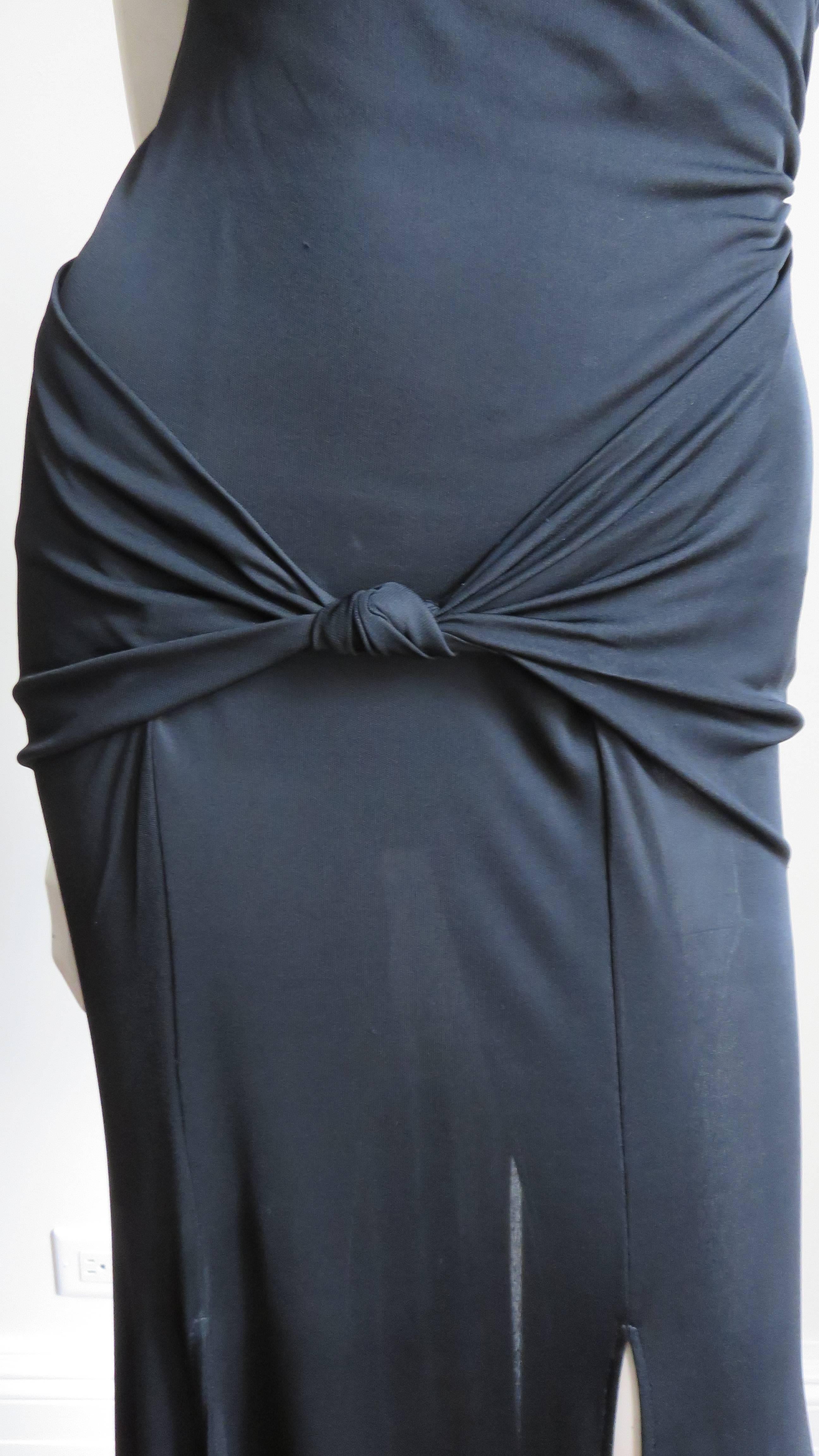 Women's 1990s Moschino Wrap Carwash Maxi Dress