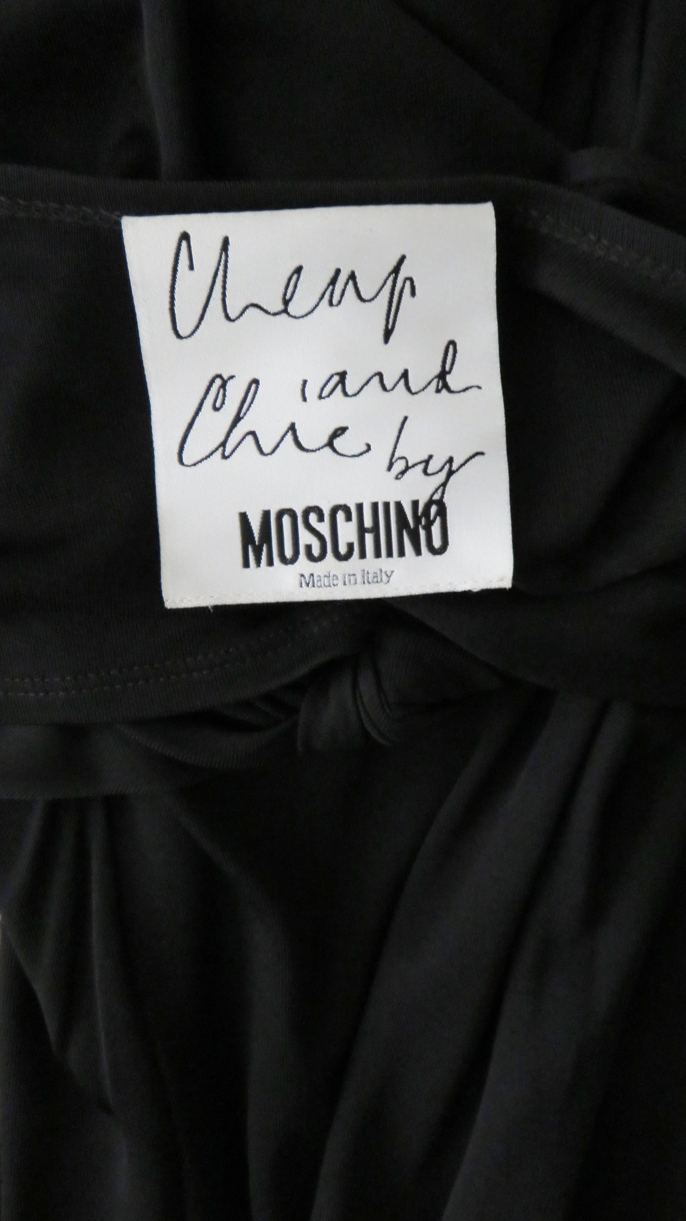 1990s Moschino Wrap Carwash Maxi Dress 7