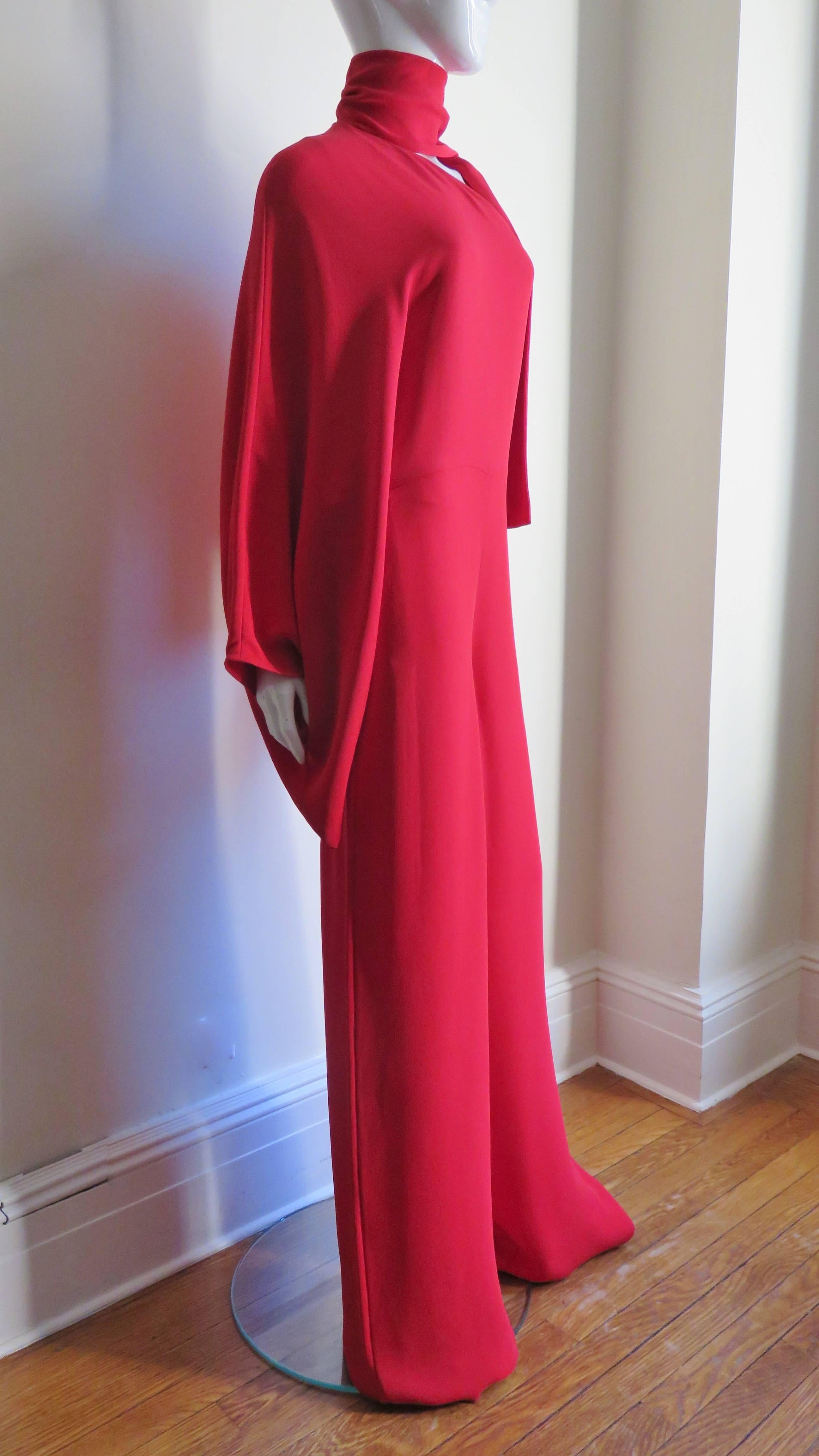 Valentino Silk One Sleeve Jumpsuit 3