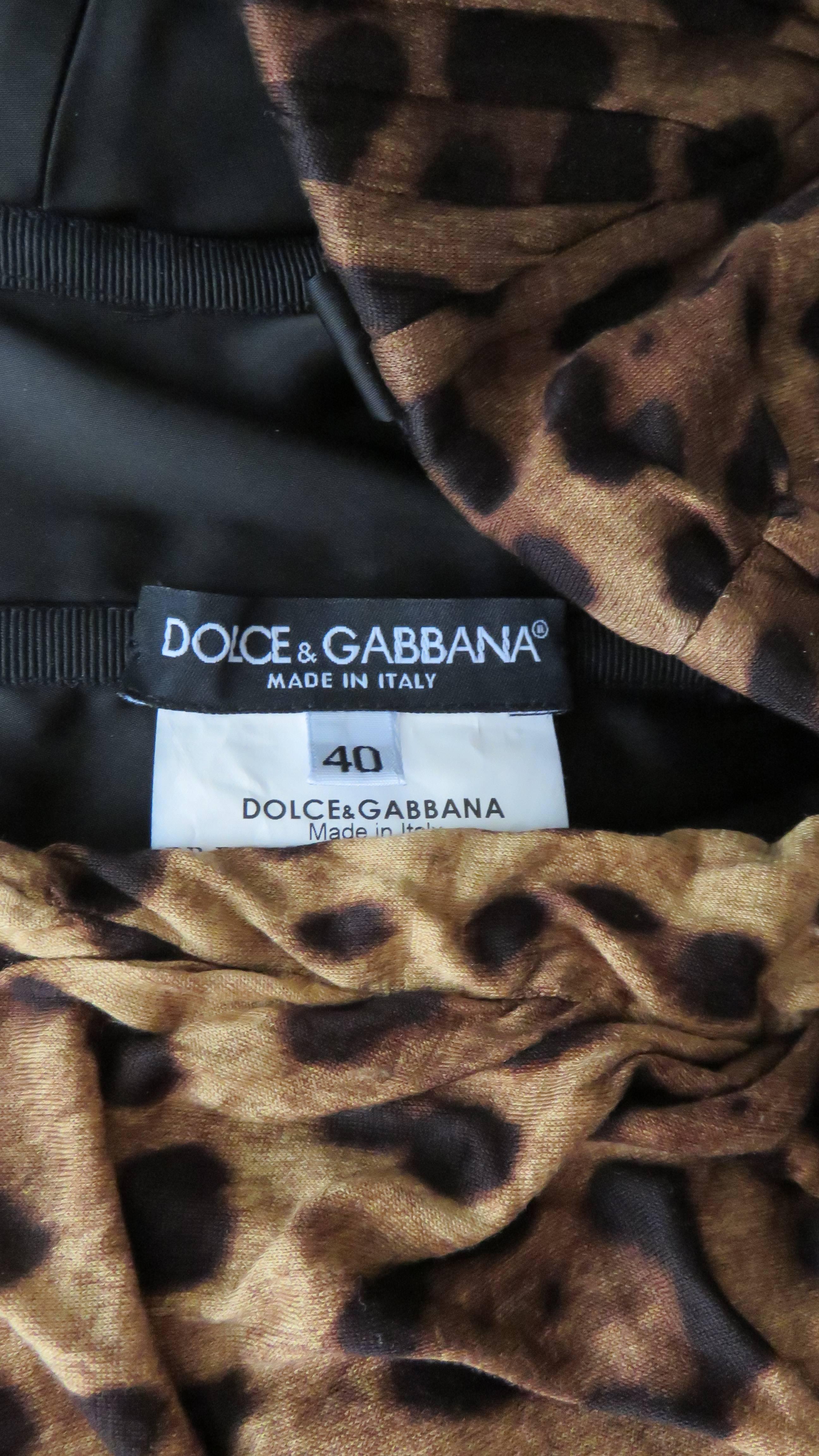 Dolce & Gabbana Leopard Corset Dress 5