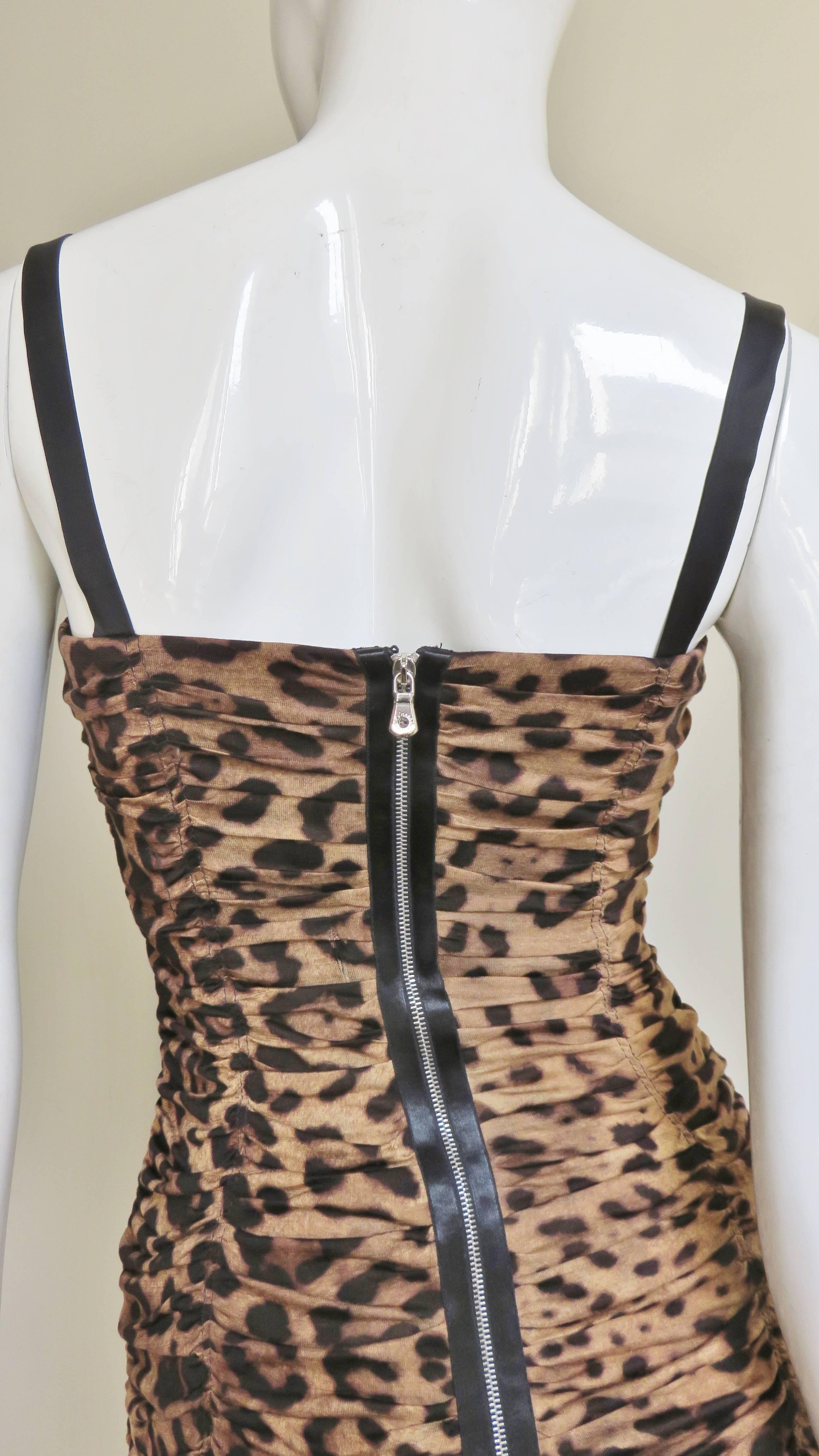 Dolce & Gabbana Leopard Corset Dress 2