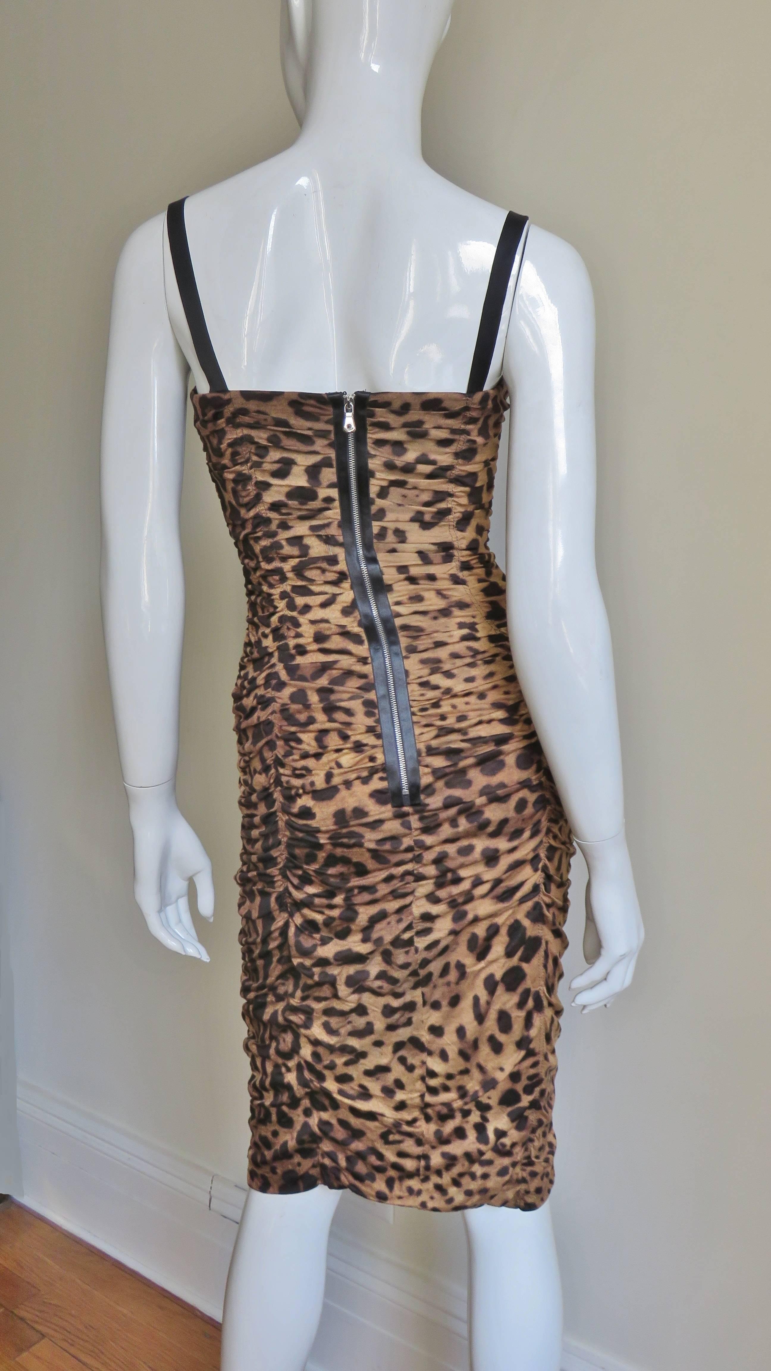 Dolce & Gabbana Leopard Corset Dress 3