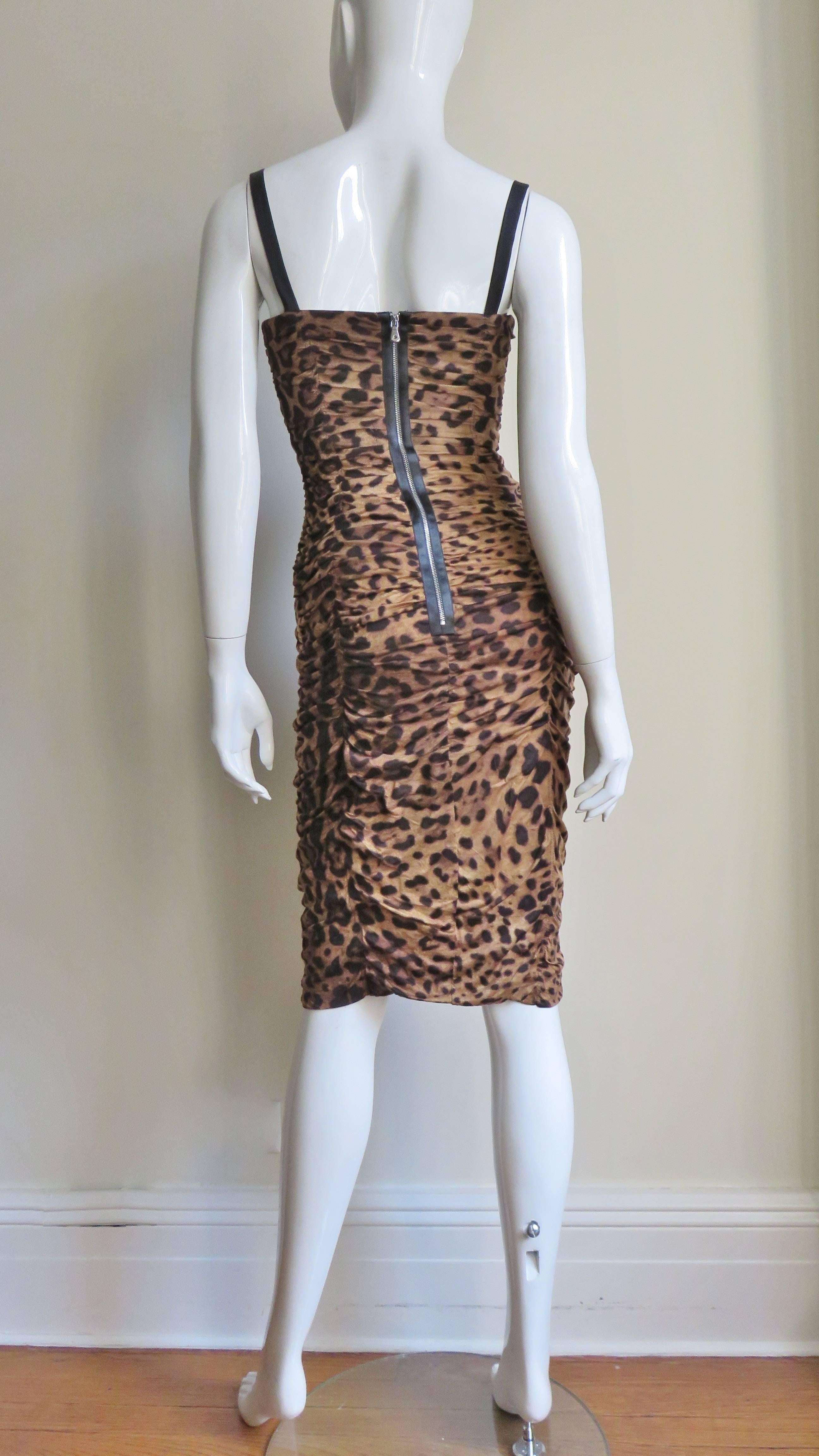 Dolce & Gabbana Leopard Corset Dress 4