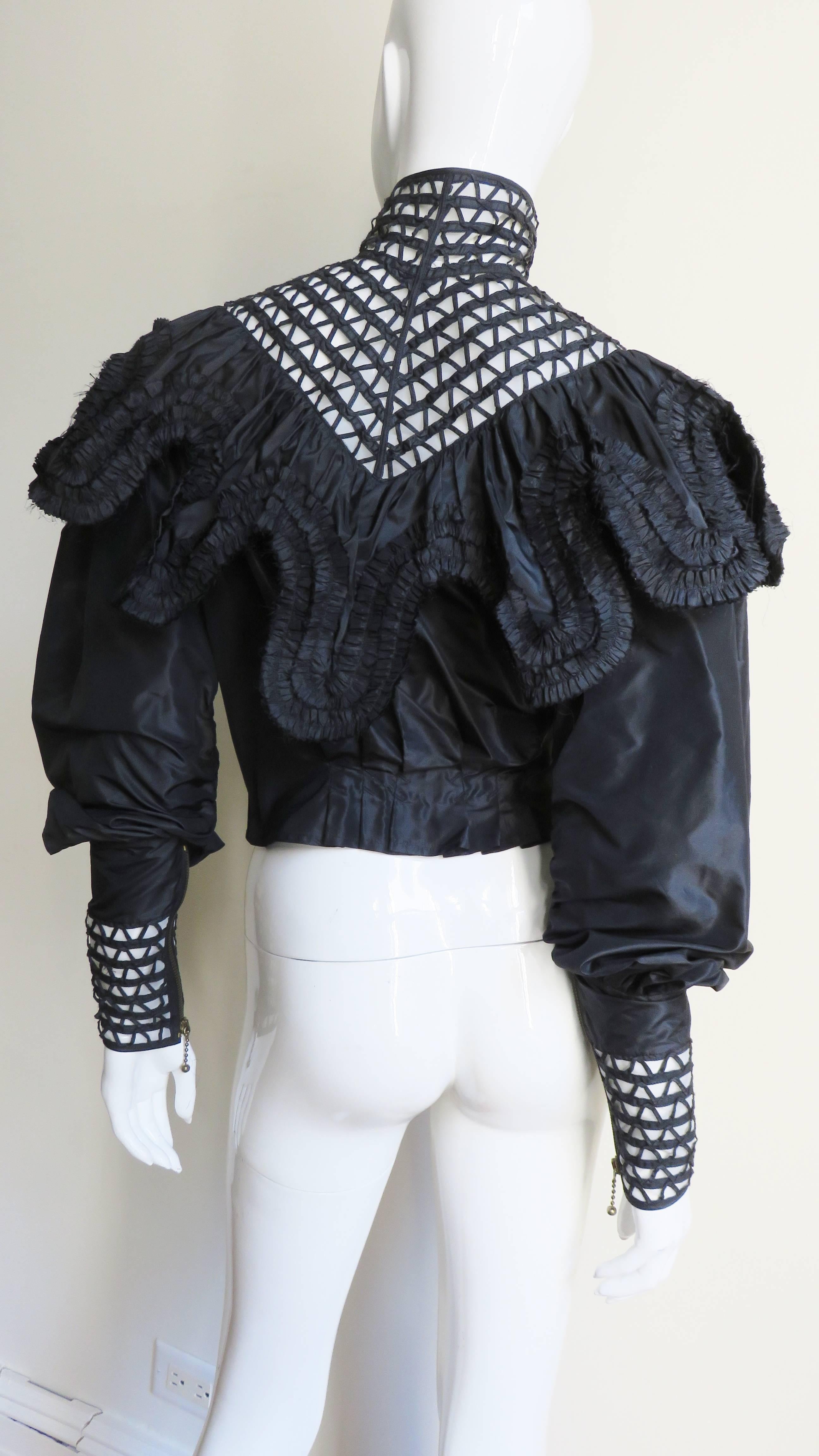 1990s Jean Paul Gaultier Modern Victorian Silk Jacket 2