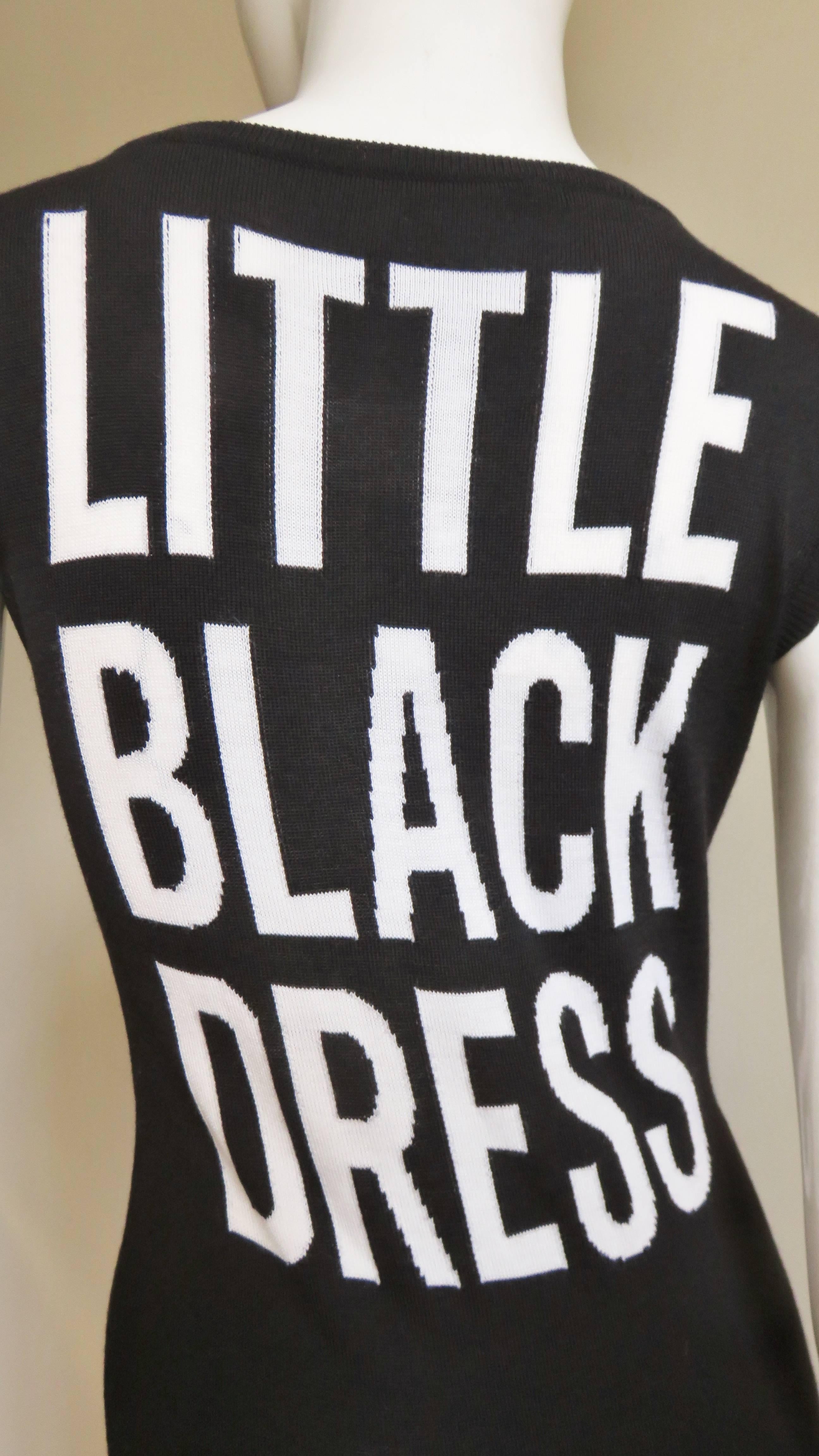 Women's Moschino Couture ' LITTLE BLACK DRESS '