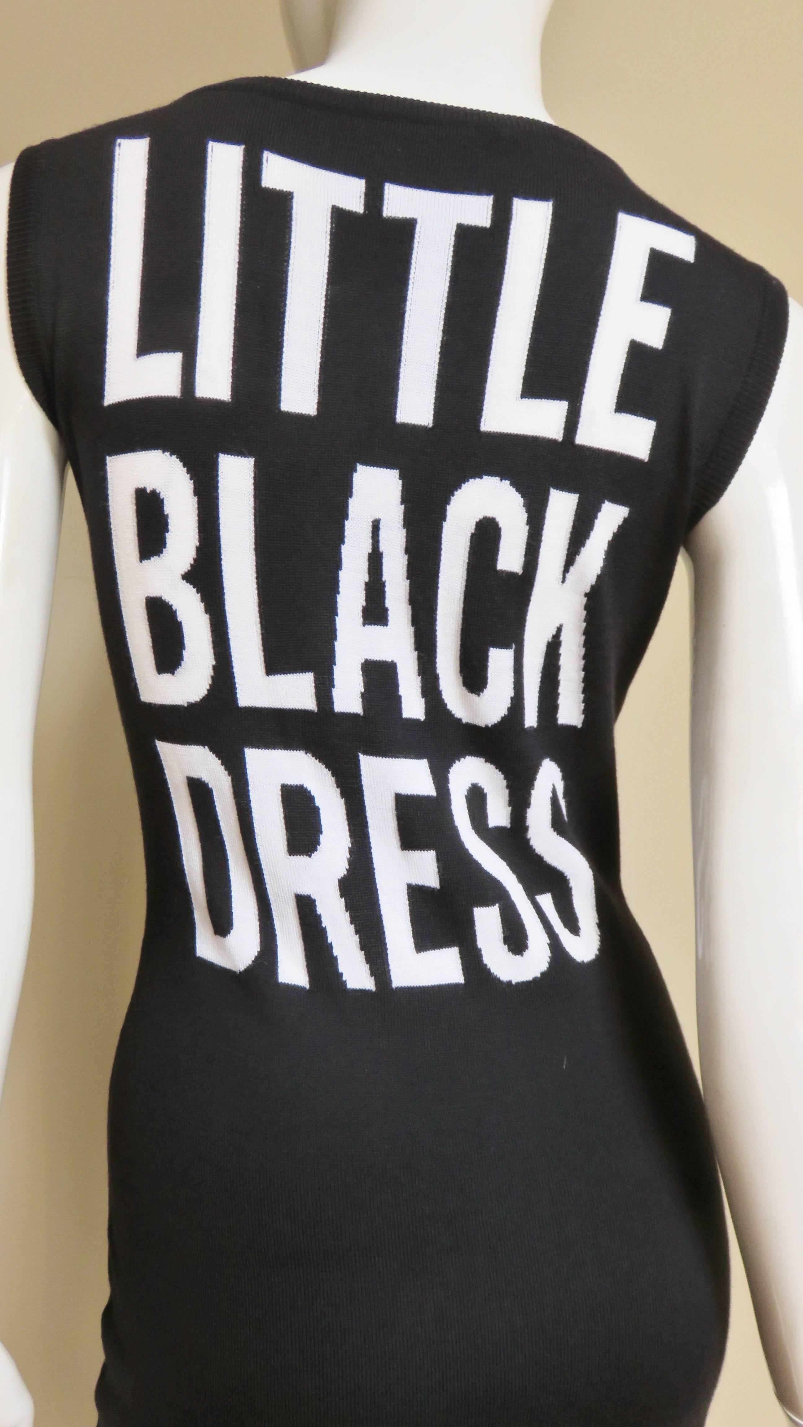 Moschino Couture ' LITTLE BLACK DRESS ' 1