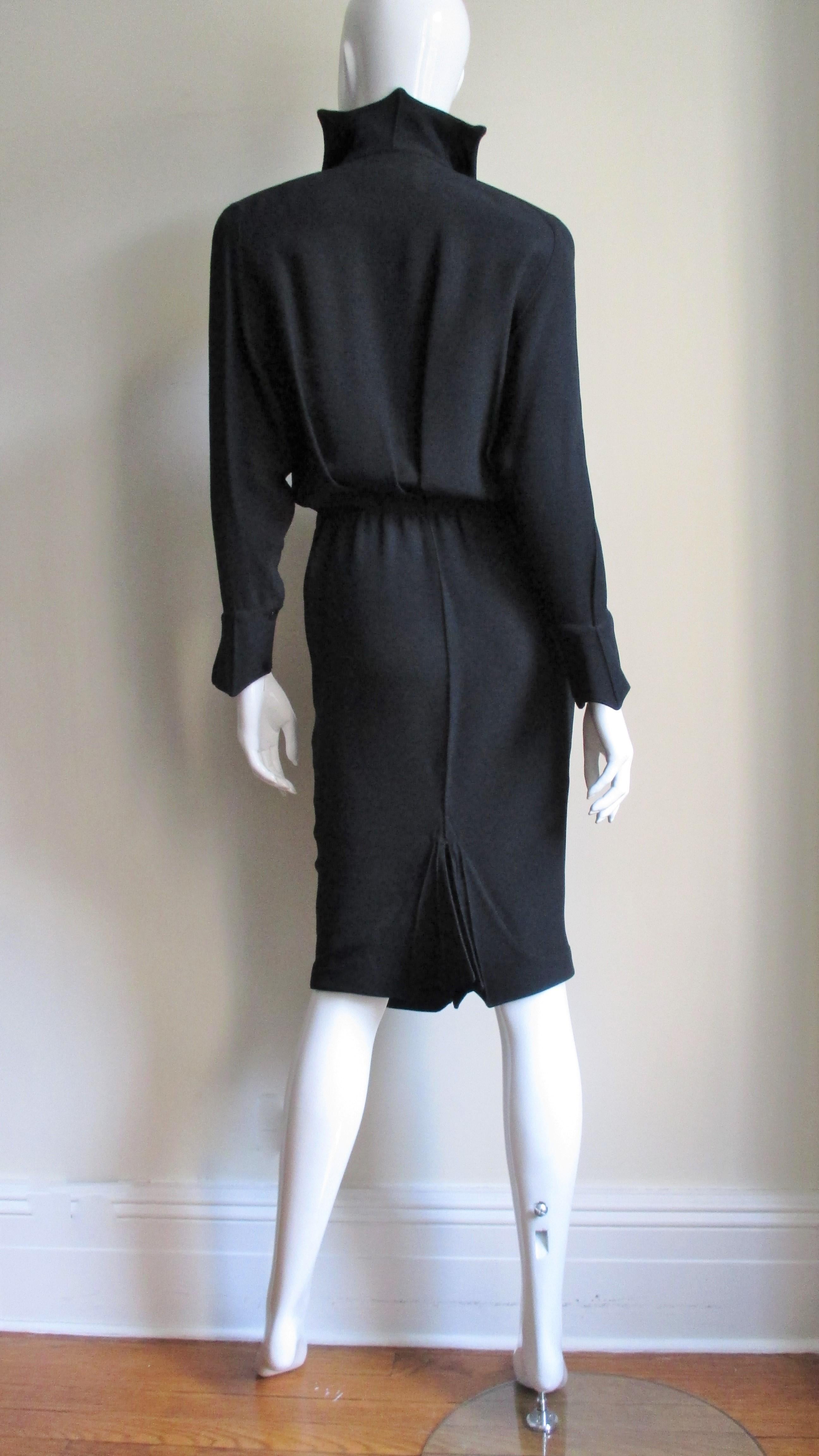 1980s Thierry Mugler Modern Gothic Dress 13
