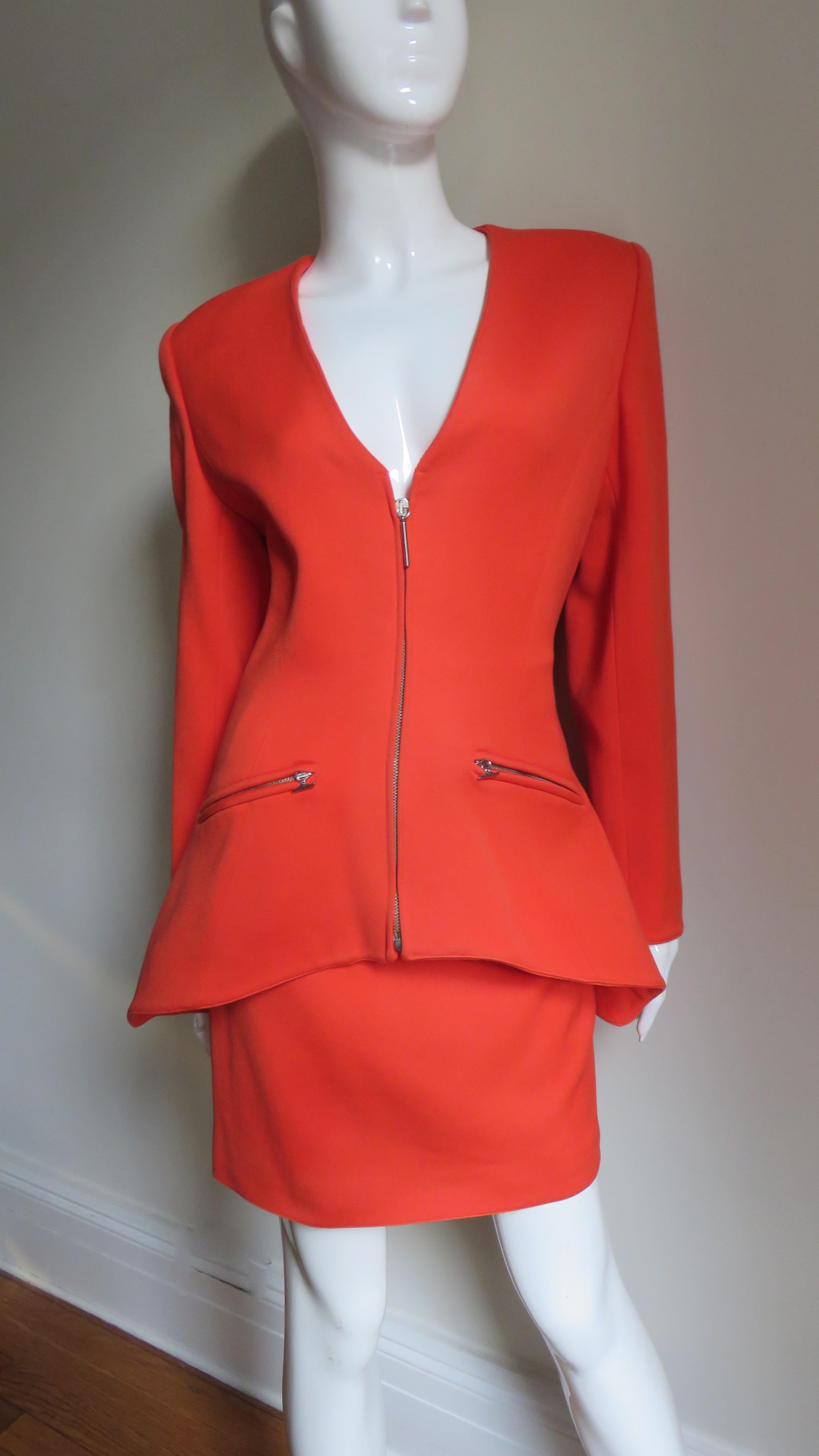 Women's Claude Montana New Skirt Suit A/W 1991 For Sale