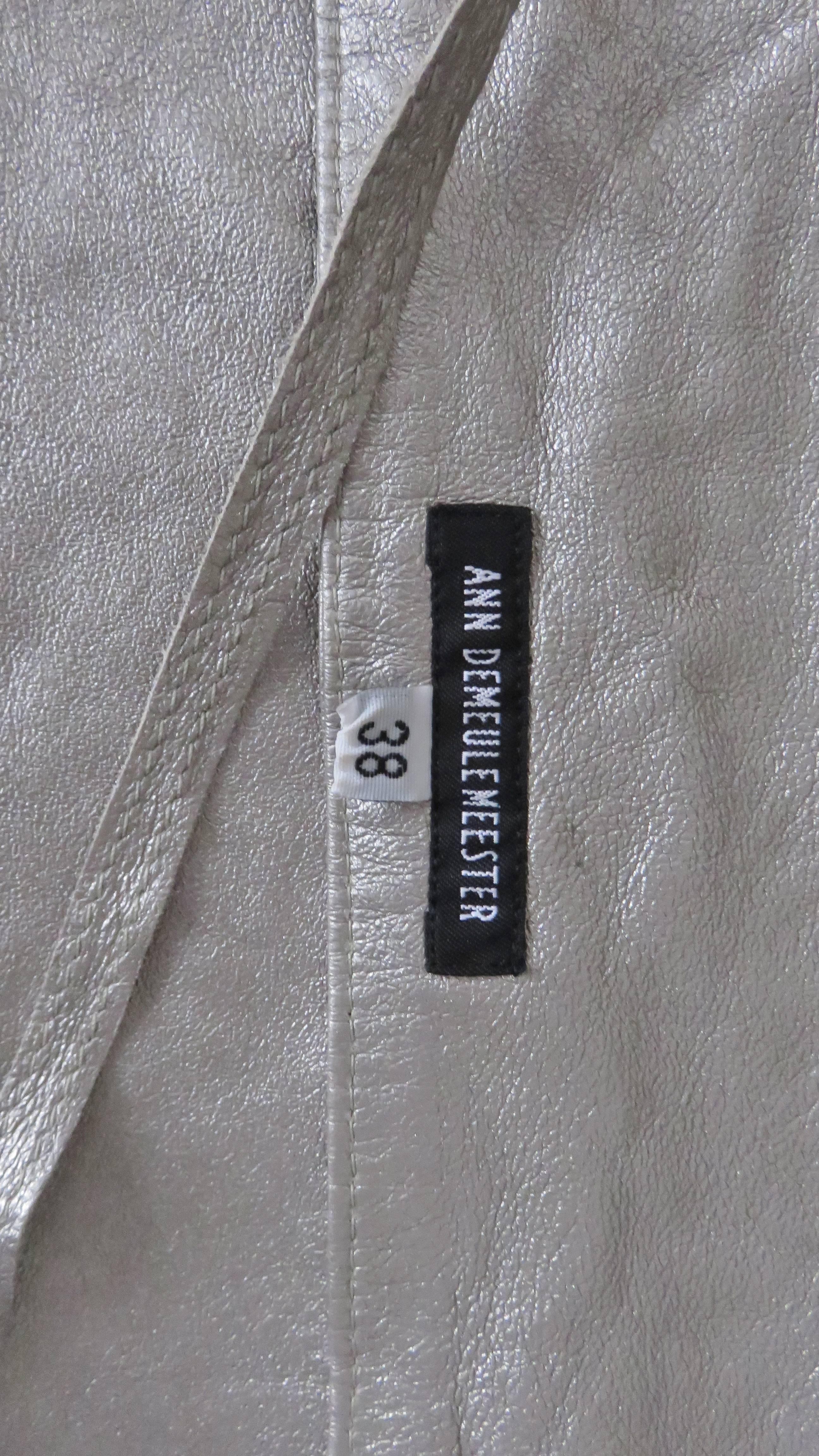 Ann Demeulemeester Leather Backless Lace up Vest 3