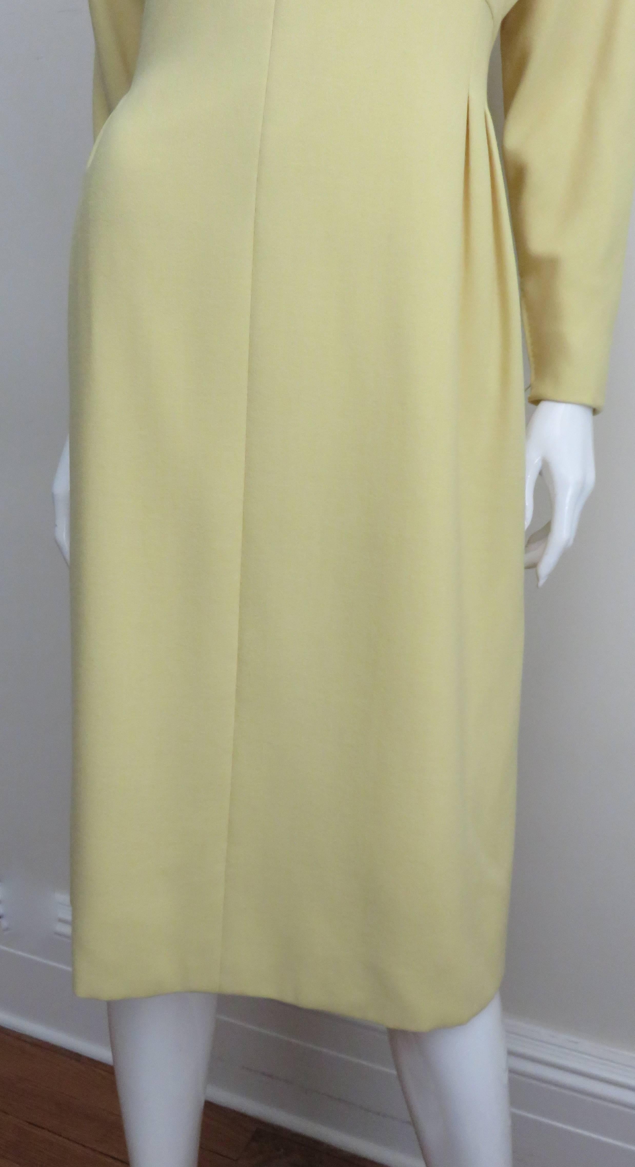 1970s Pauline Trigere Dress with Seaming In Good Condition In Water Mill, NY