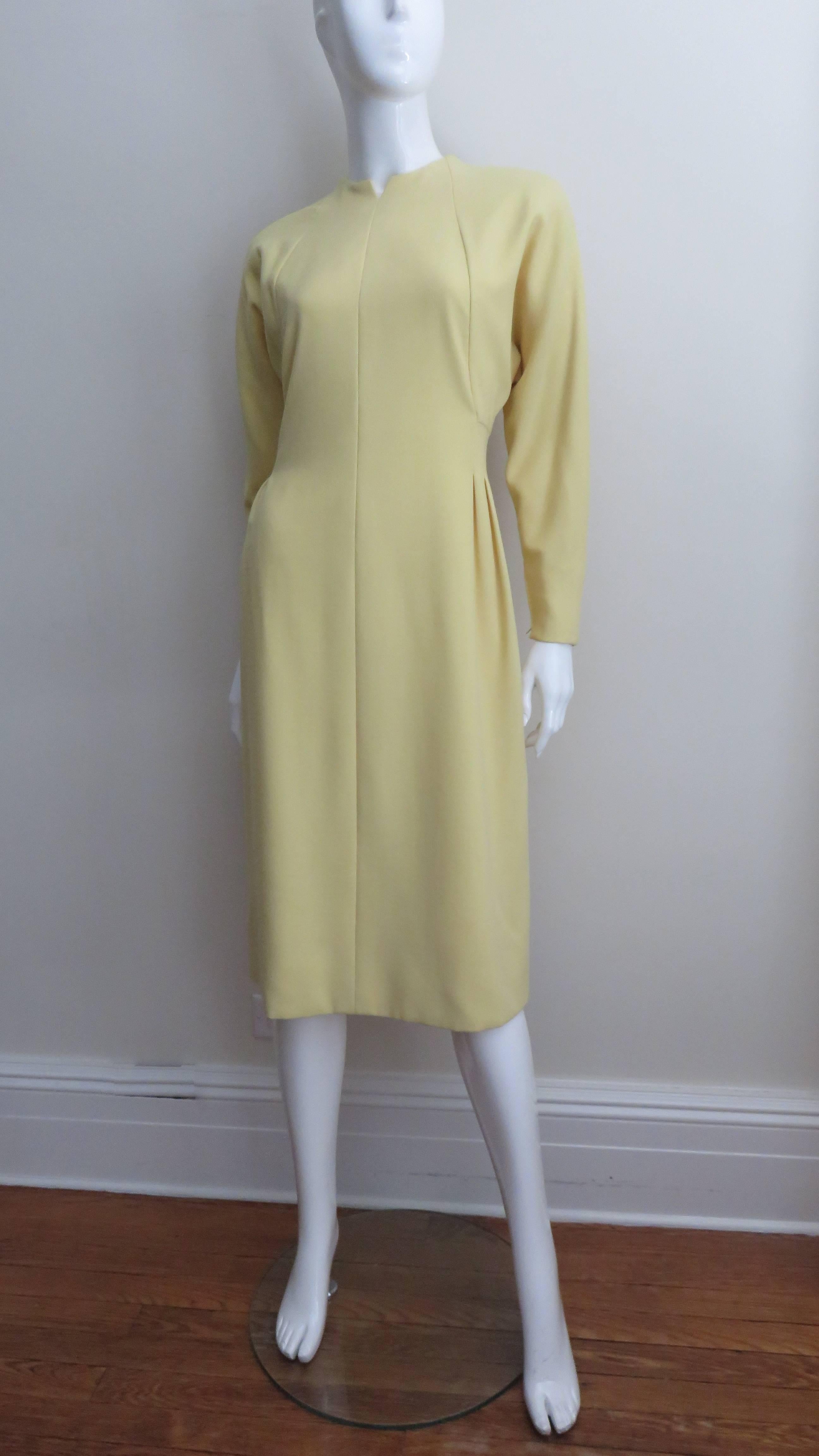 1970s Pauline Trigere Dress with Seaming 1