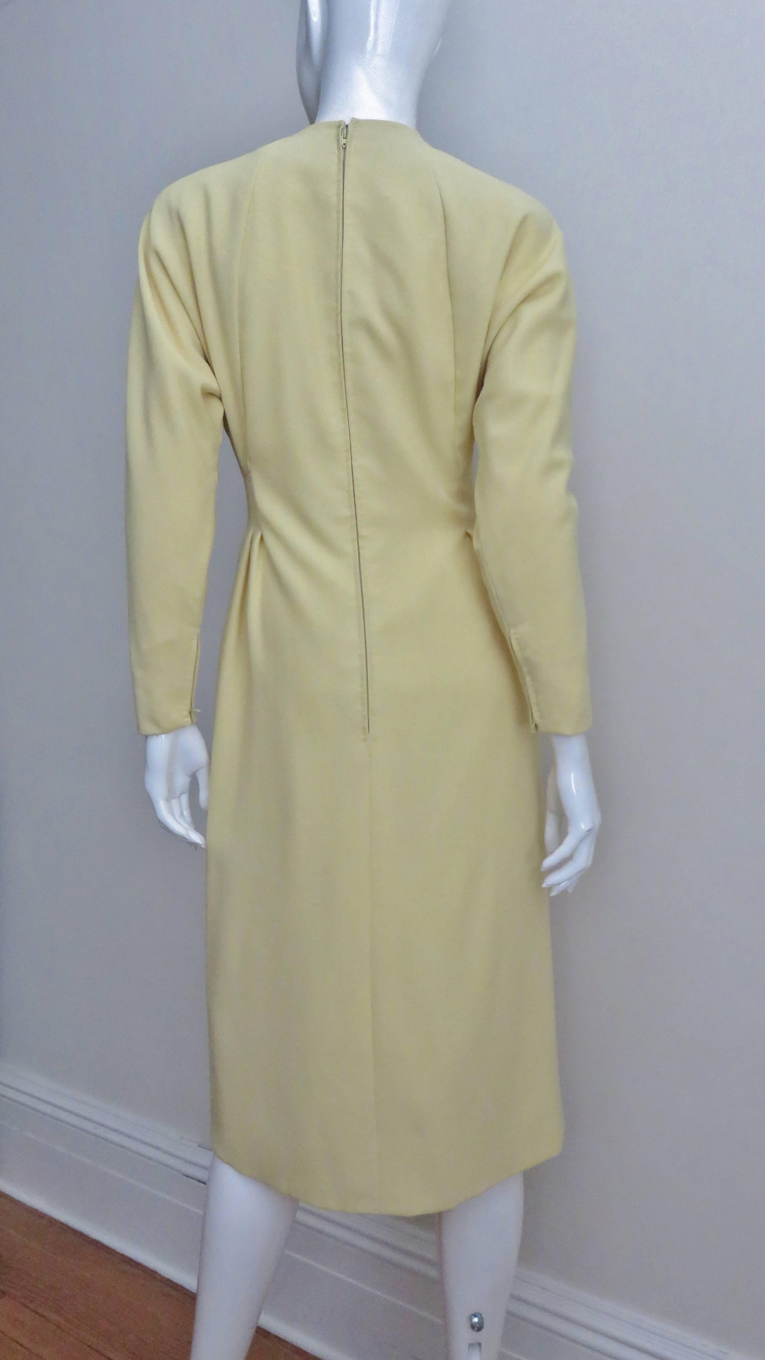 1970s Pauline Trigere Dress with Seaming 2