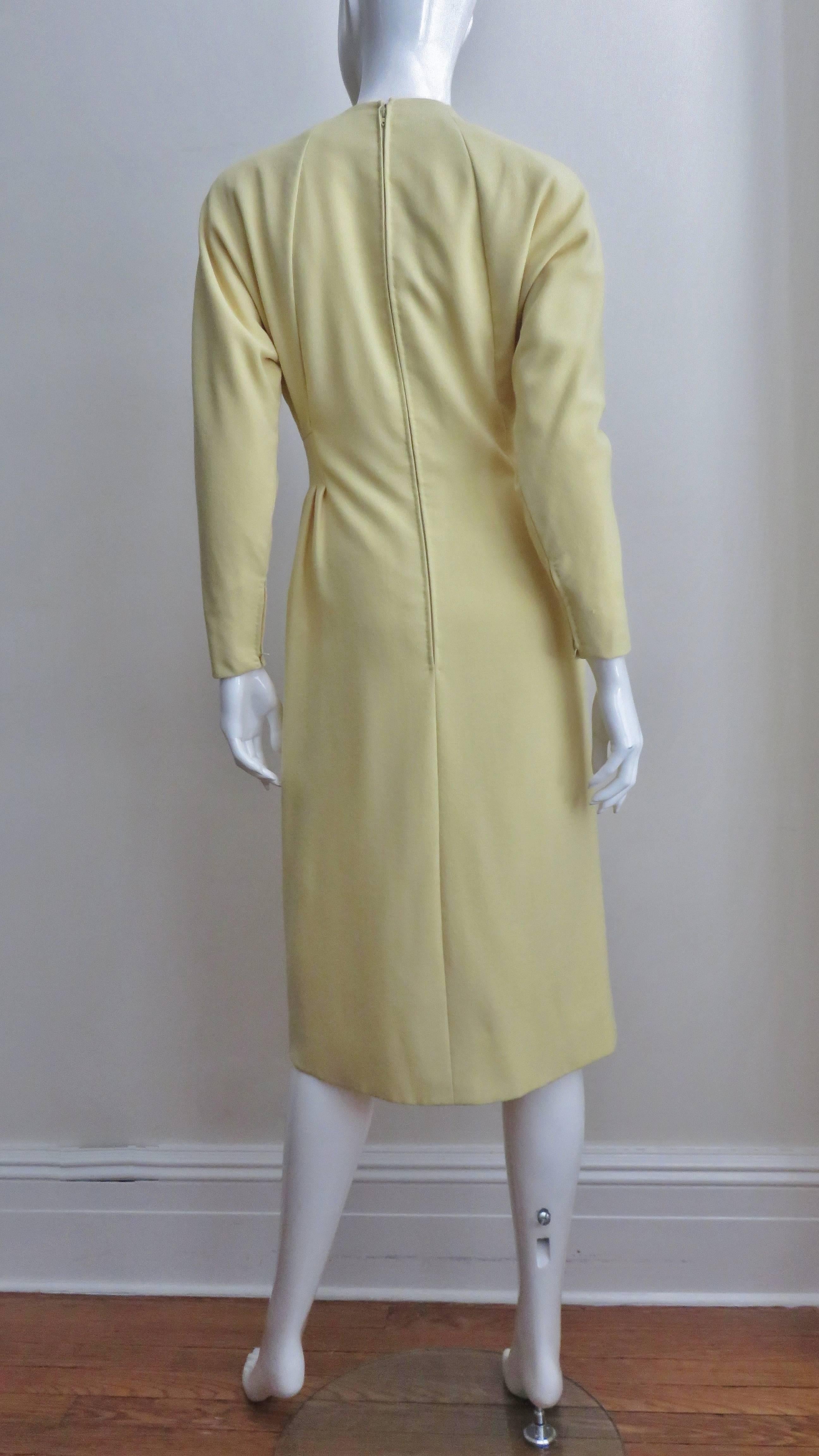 1970s Pauline Trigere Dress with Seaming 4