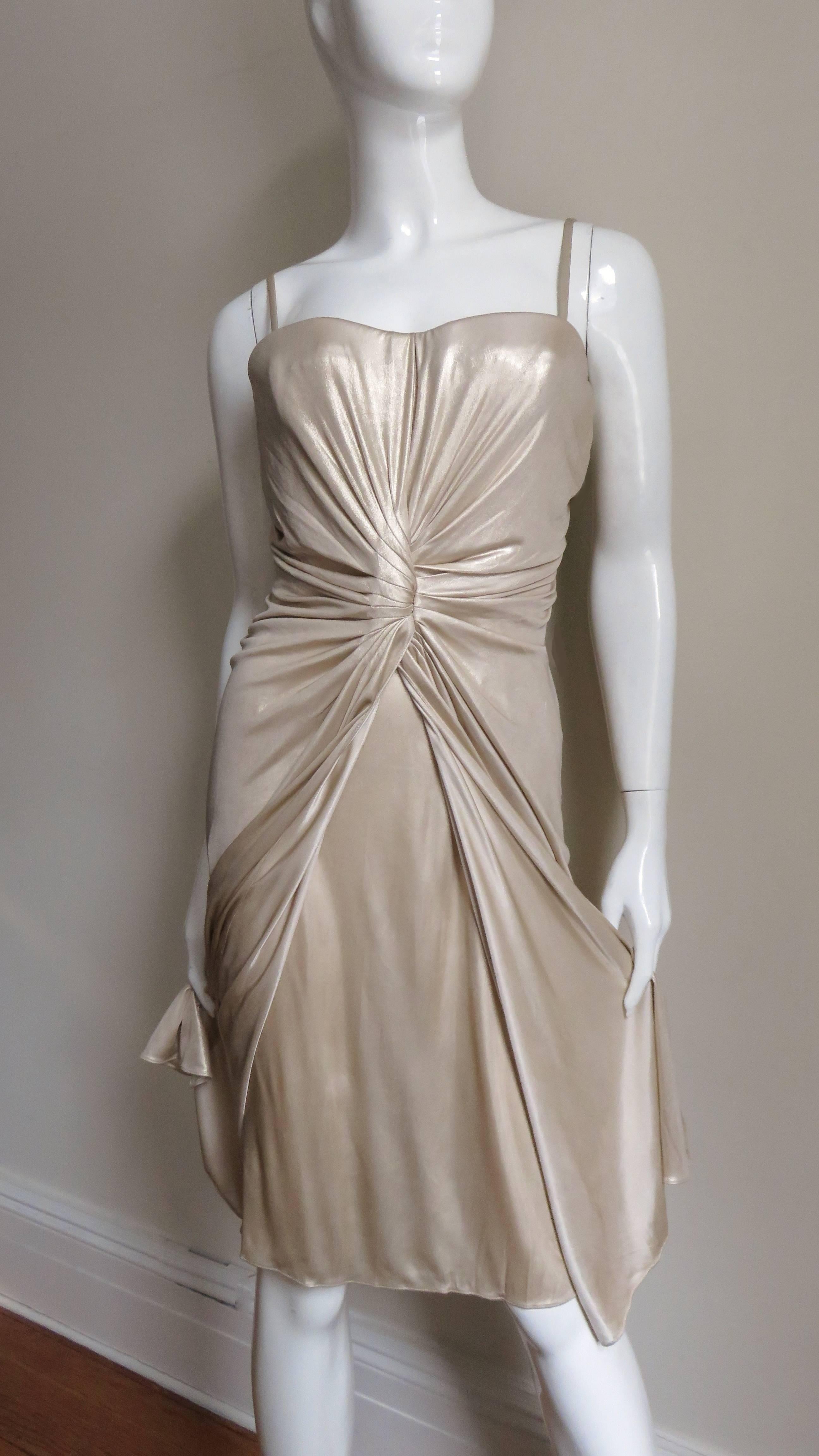 Robe bustier froncée John Galliano pour Christian Dior  en vente 1