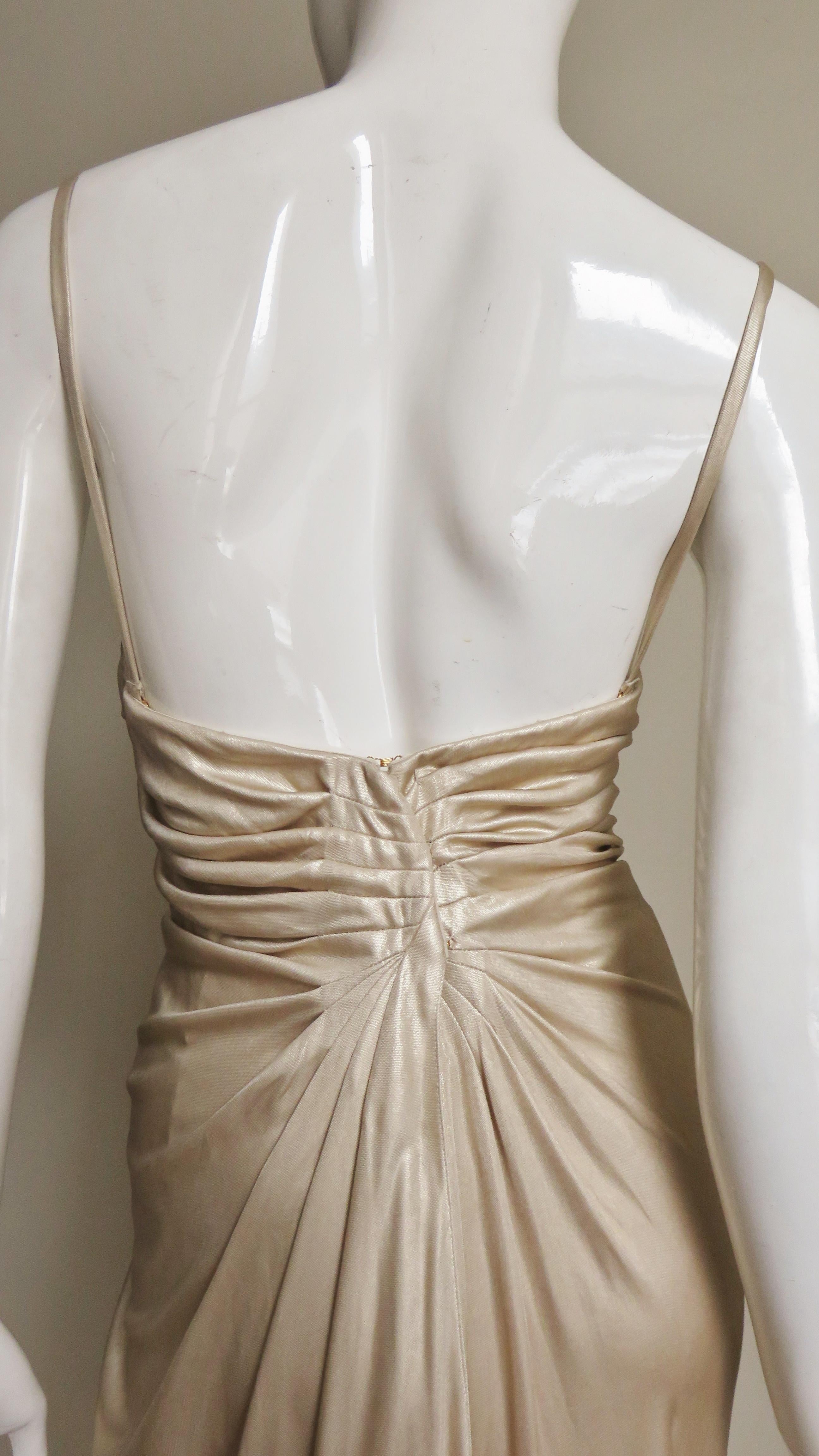 John Galliano for Christian Dior Ruched Corset Bustier Dress  For Sale 3