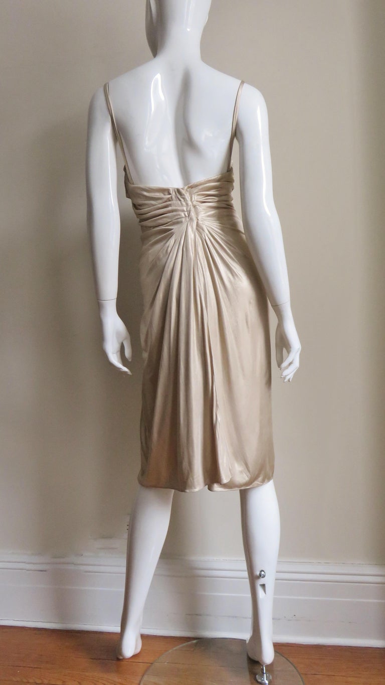 Christian Dior Ruched Corset Dress For Sale at 1stdibs
