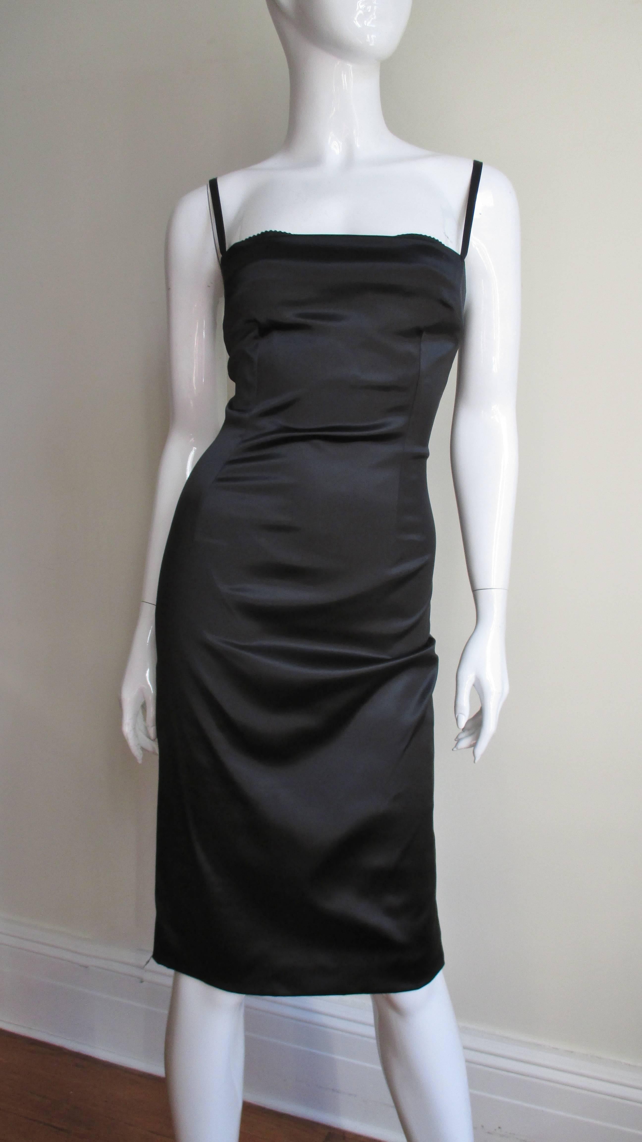 Black Dolce & Gabbana Leopard Lined Bodycon Dress & Coat