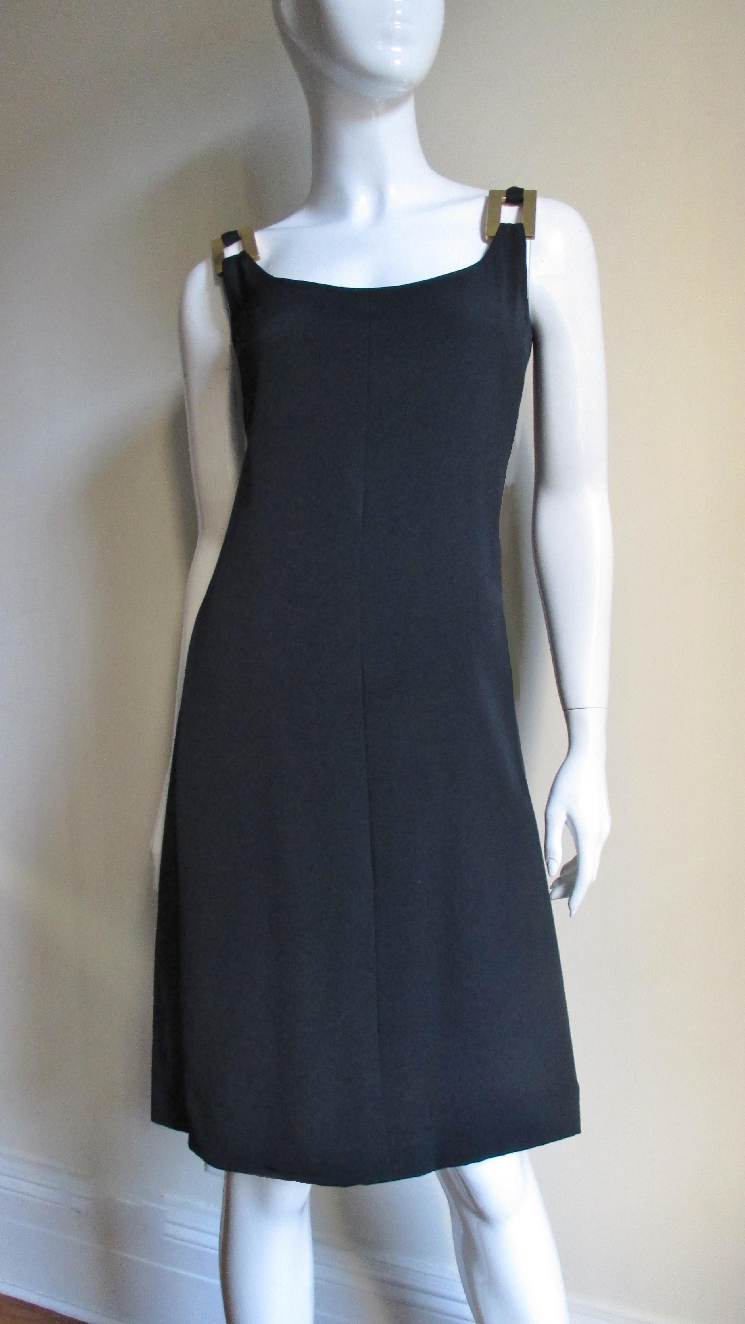 Women's Donald Brooks Dress with Hardware 1960s For Sale