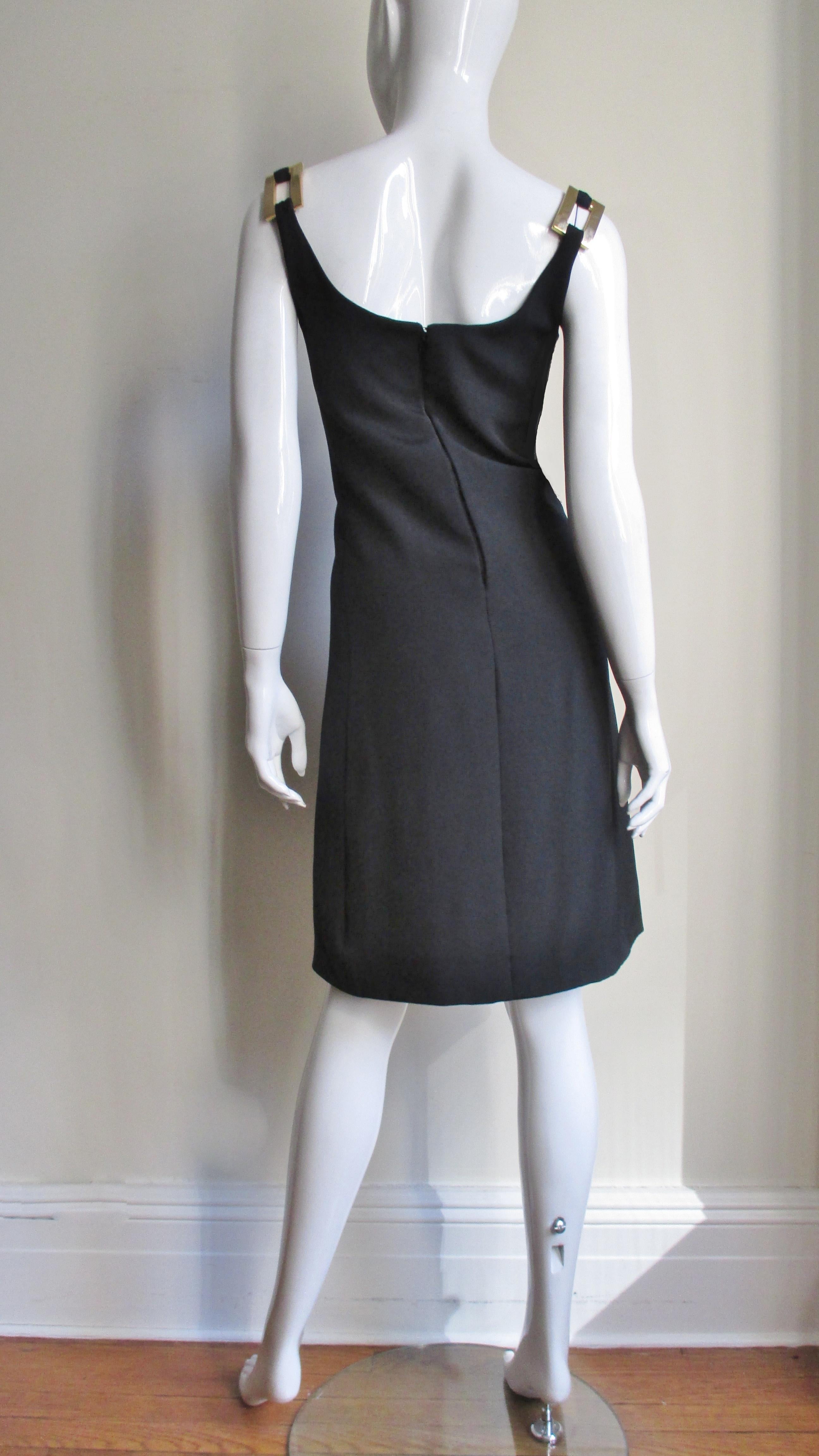 Donald Brooks Dress with Hardware 1960s For Sale 6