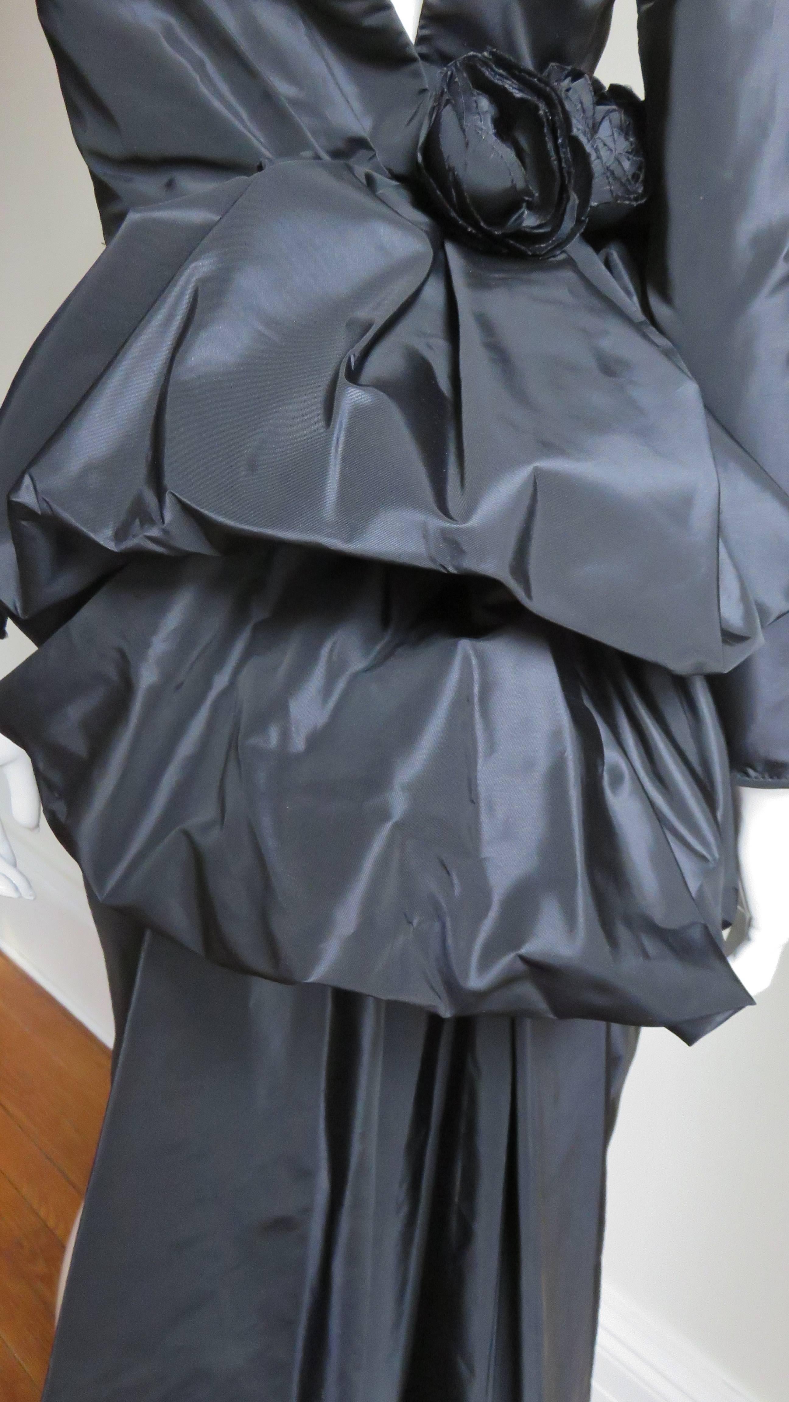 Robe Victor Costa avec drapé dans le dos en vente 5