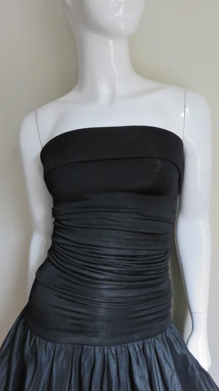1980s Drop Waist Giorgio Sant Angelo Metallic Dress