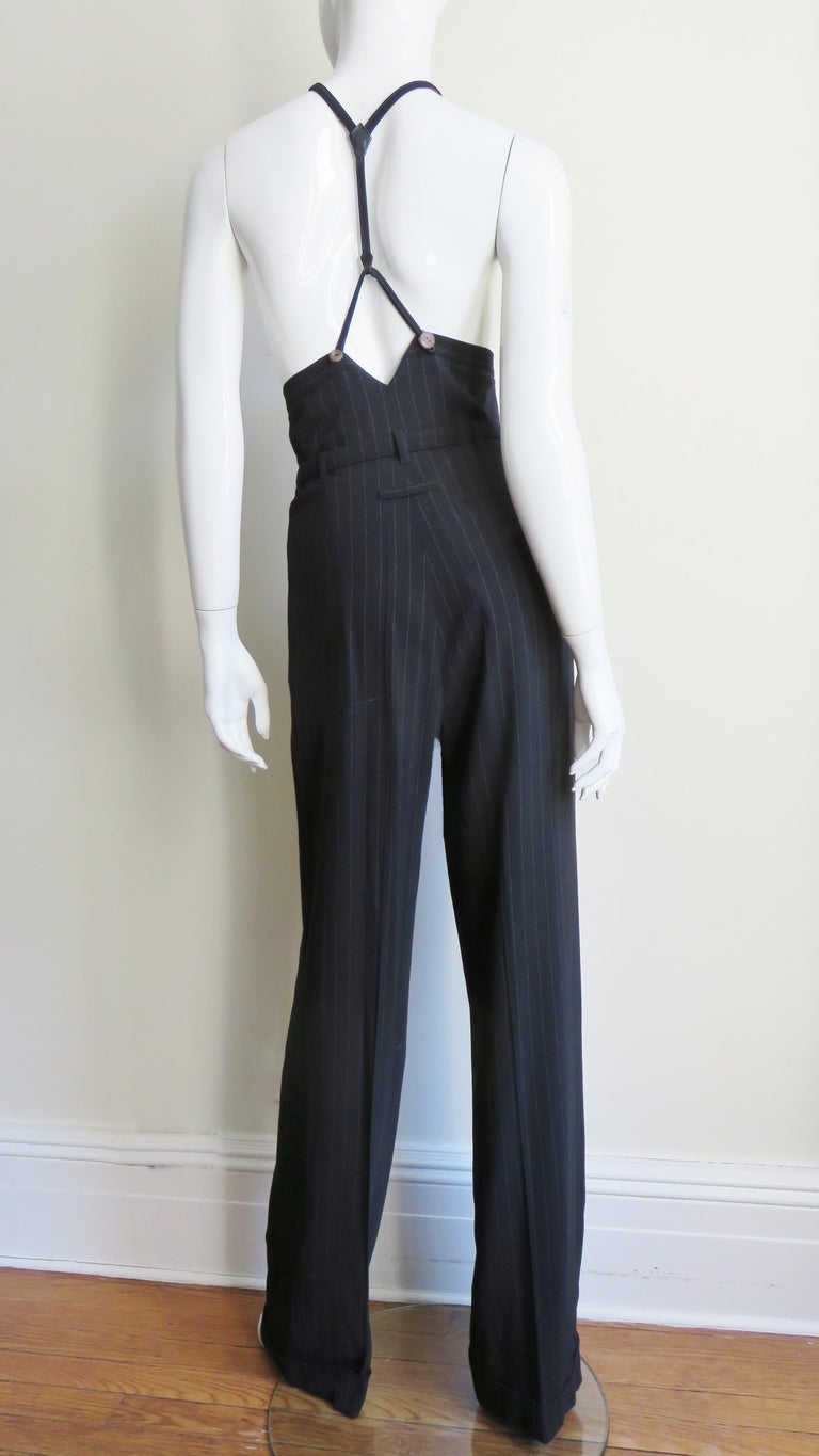 Jean Paul Gaultier Suspender Pants at 1stDibs | herringbone
