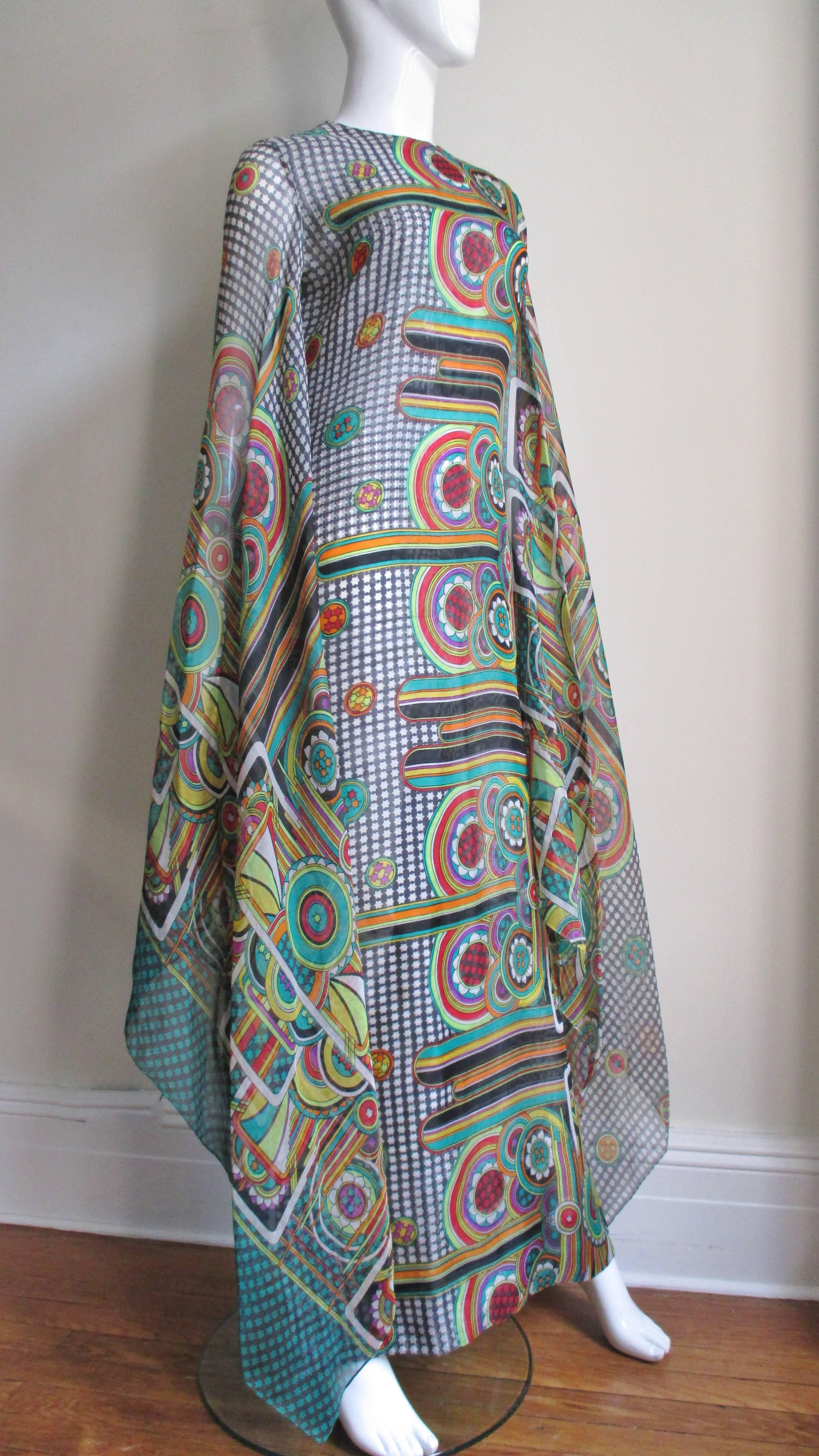Women's 1960's Pierre Cardin Angel Sleeve Dress