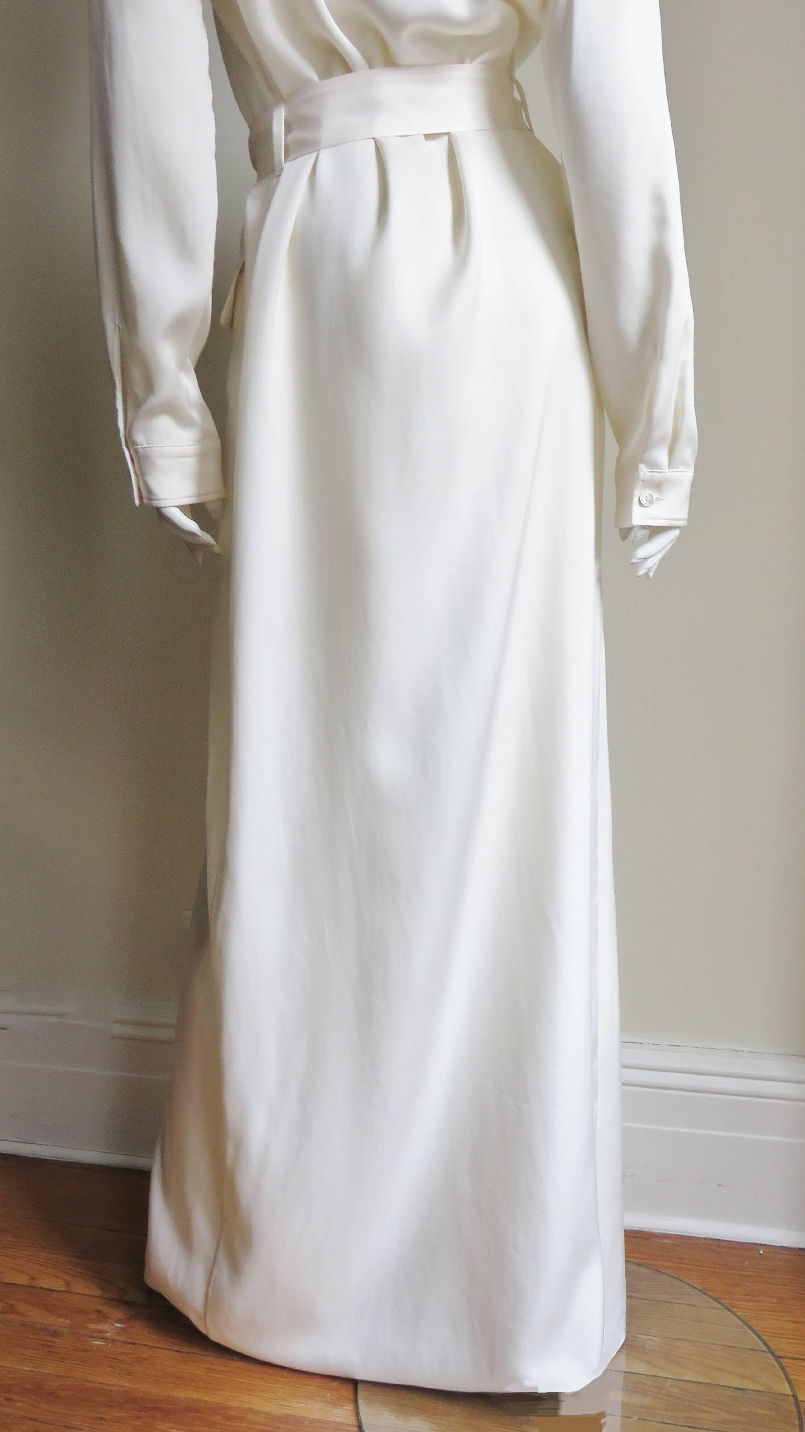 Gucci Silk Shirtwaist Maxi 3