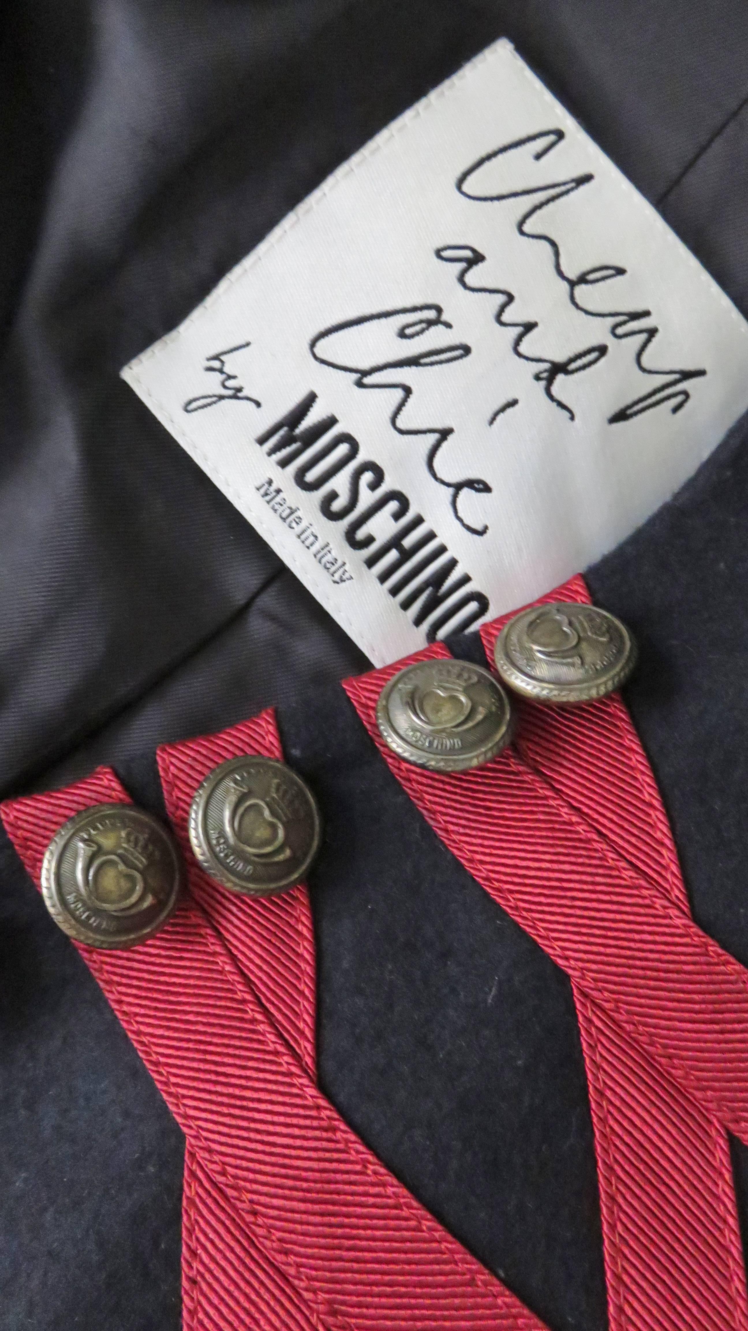 Moschino Jacket with Elaborate Applique For Sale 3