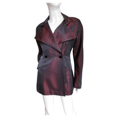 Chaqueta de seda iridiscente Claude Montana