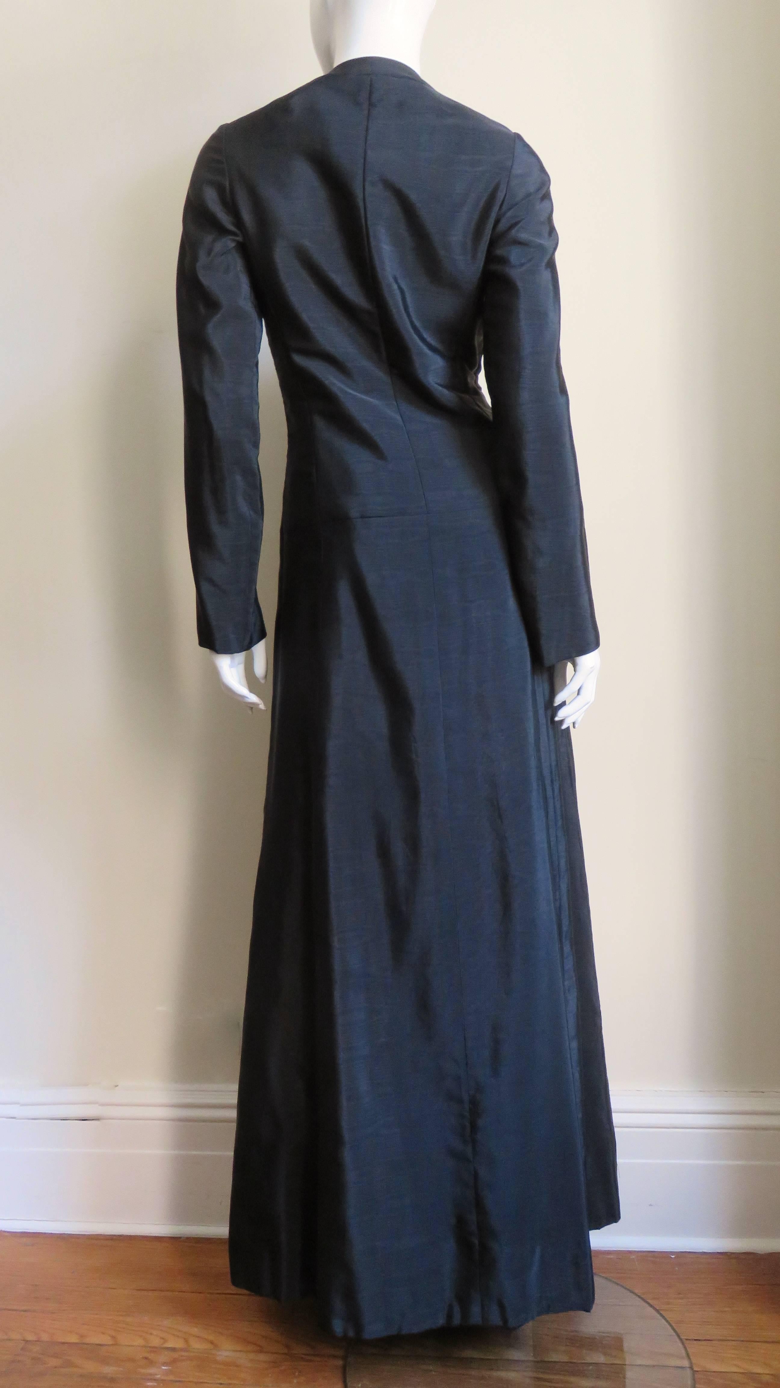 1940s Moire Opera Coat For Sale 1