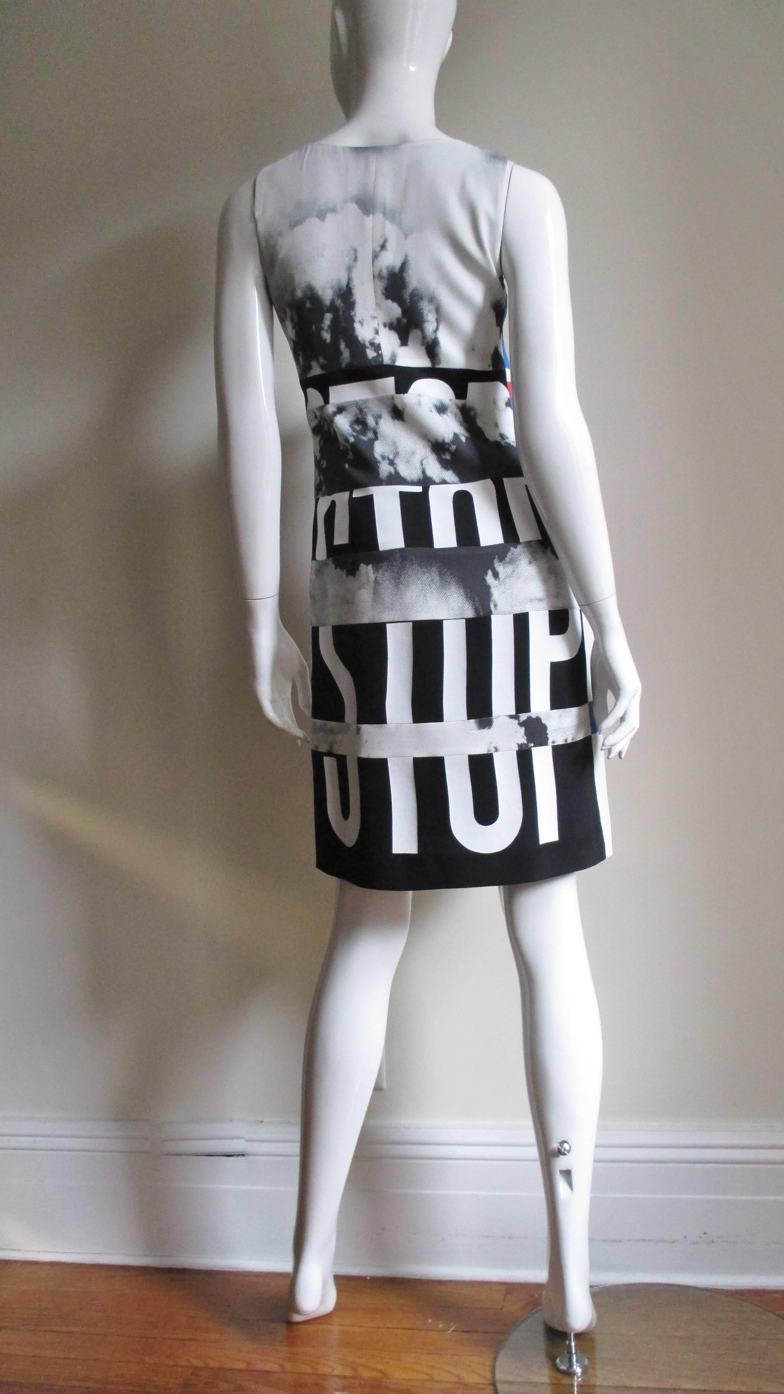 1990s Moschino ' PEACE ' and ' STOP WAR ' Dress 9