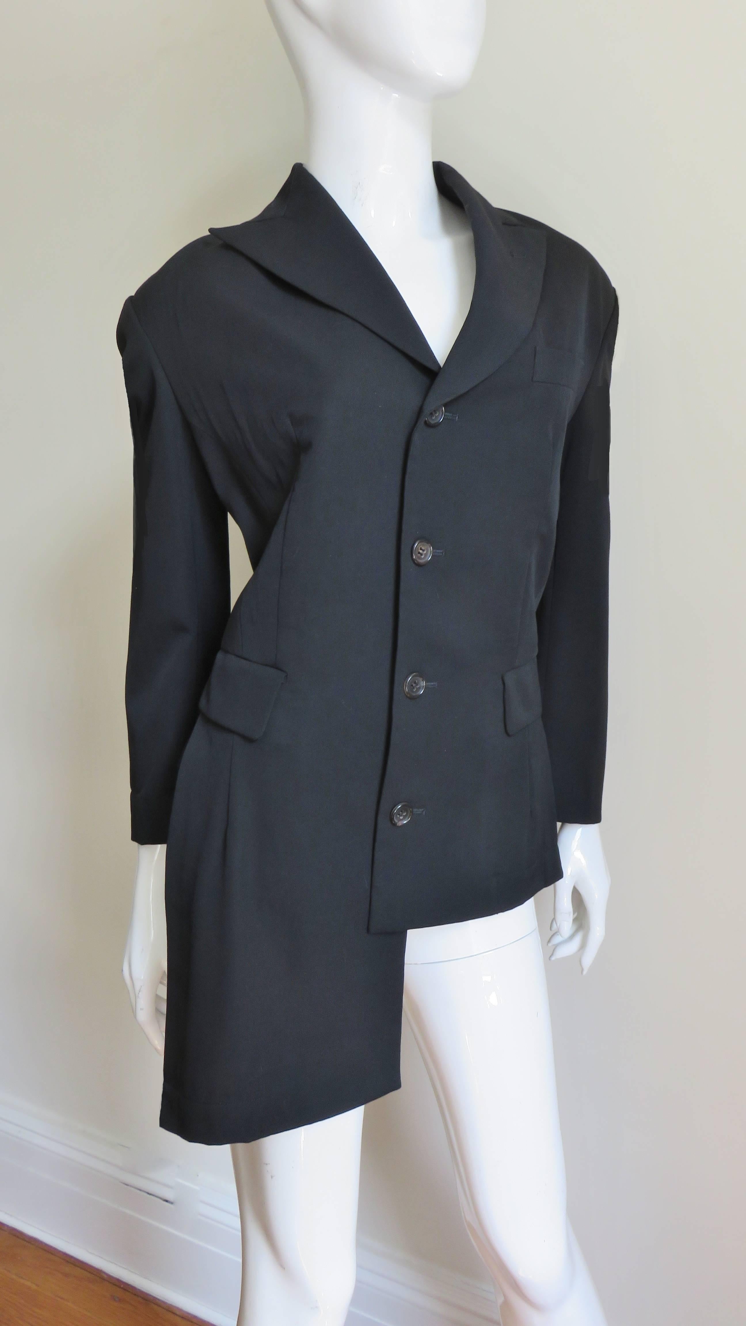 1991 A/D Comme des Garcons Asymmetric Jacket In Good Condition In Water Mill, NY