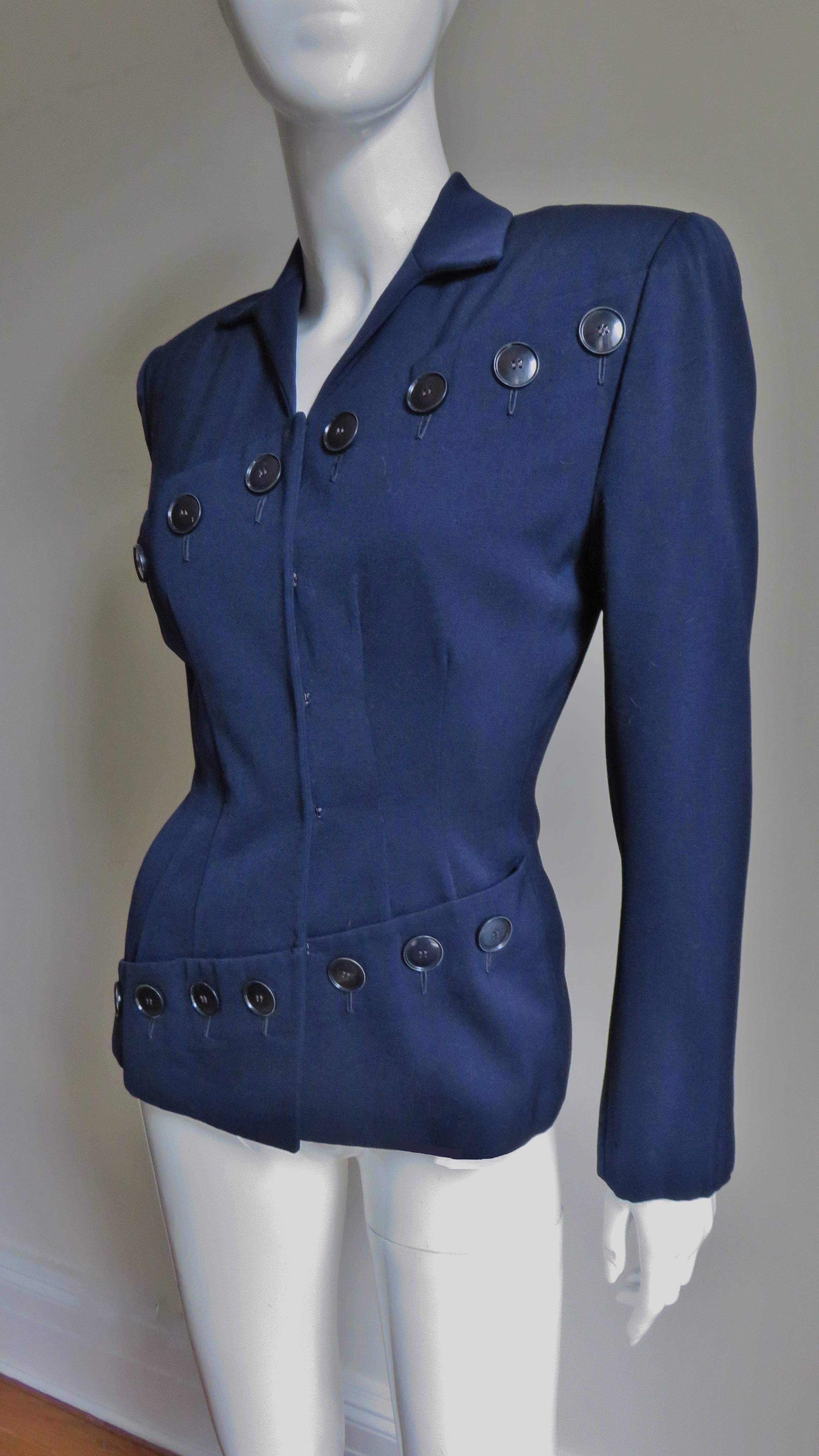  1940s Lilli Ann Button Detail Jacket 1