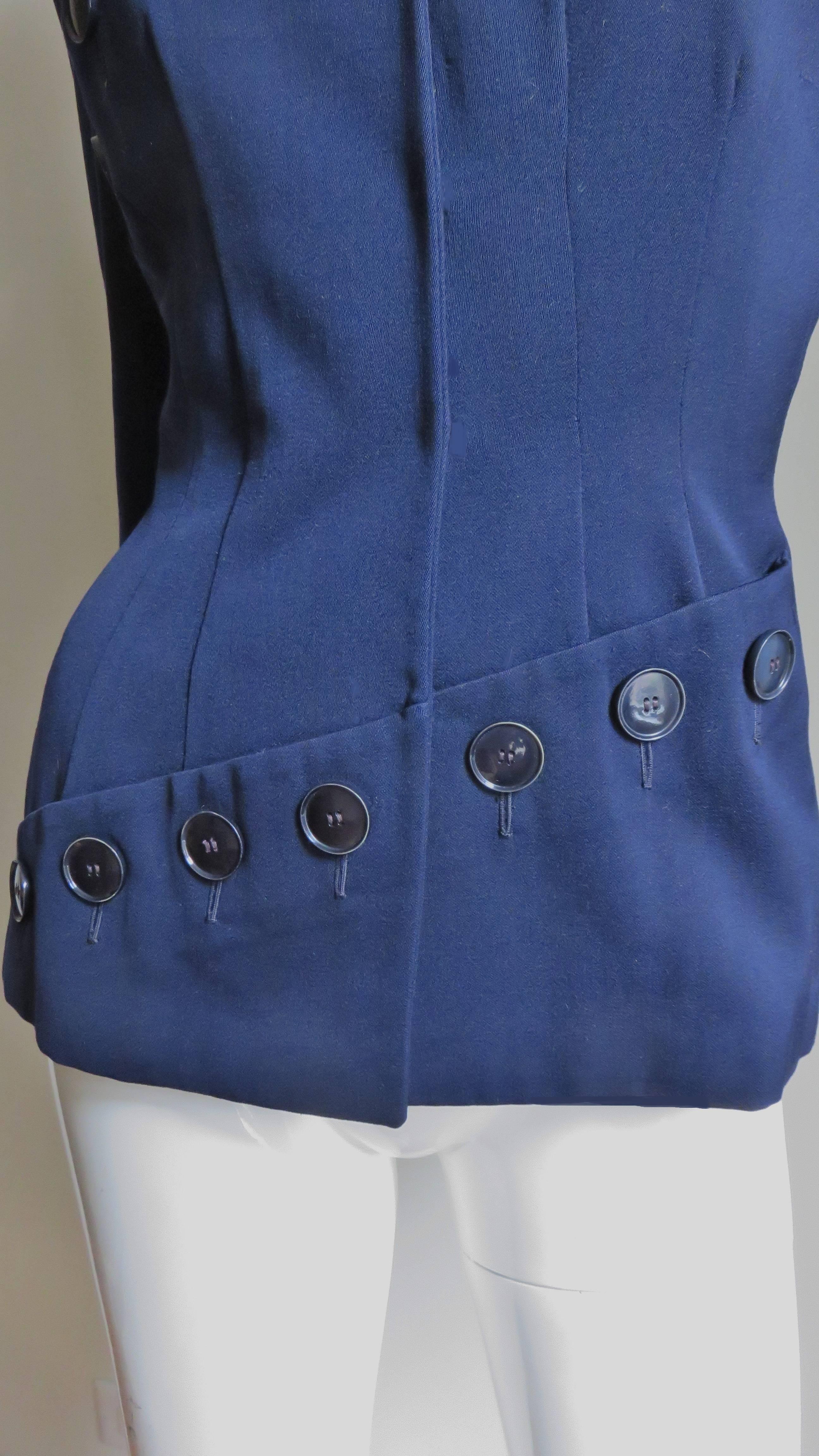 Purple  1940s Lilli Ann Button Detail Jacket