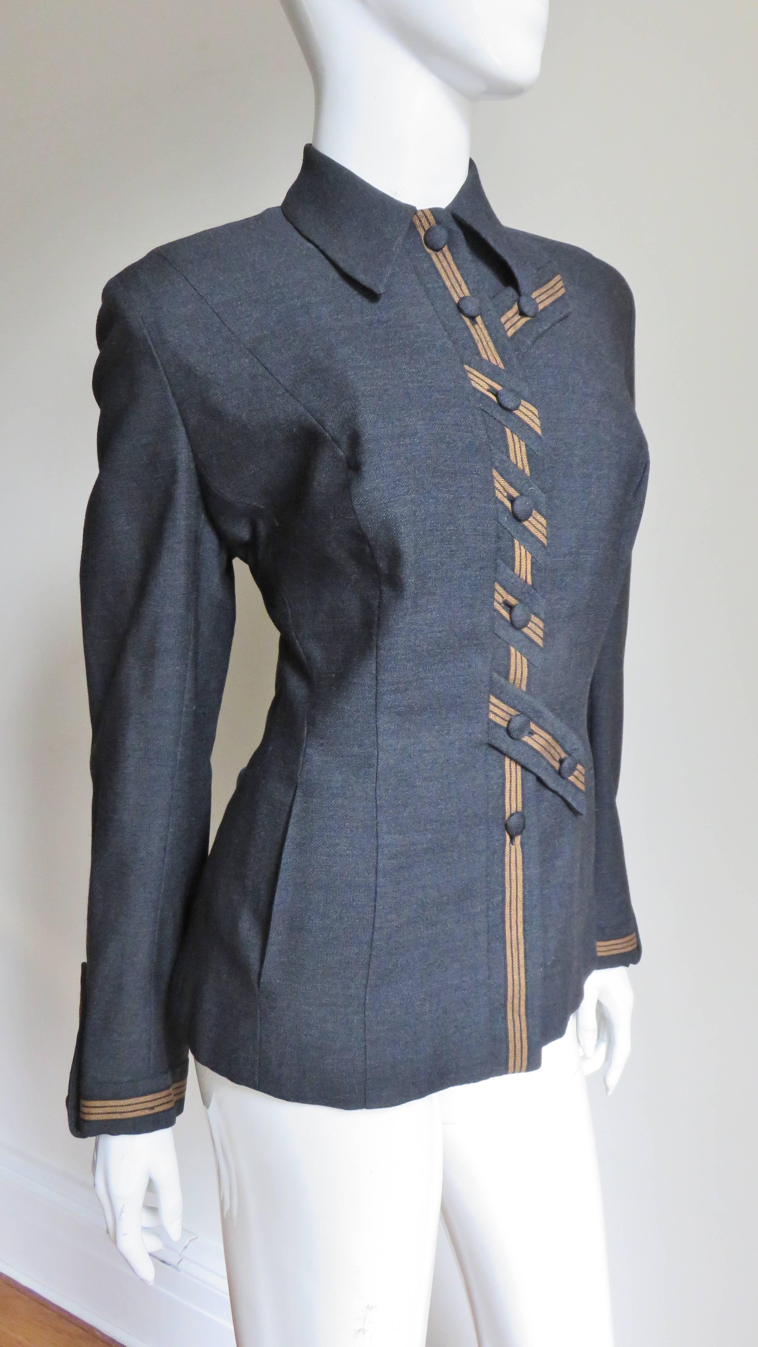 1940er Sally Milgrim-Jacke mit Tabs 1