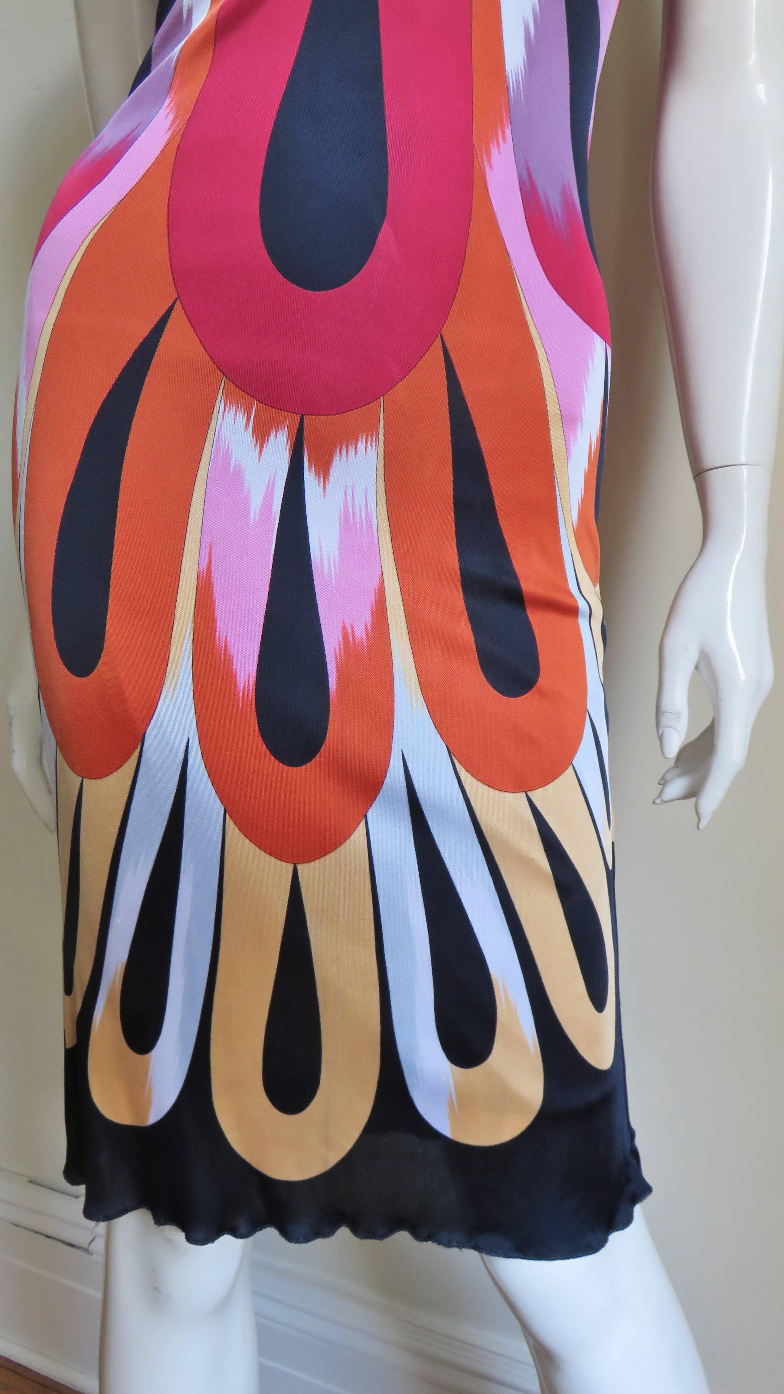 1990s Missoni Silk Halter Dress 1