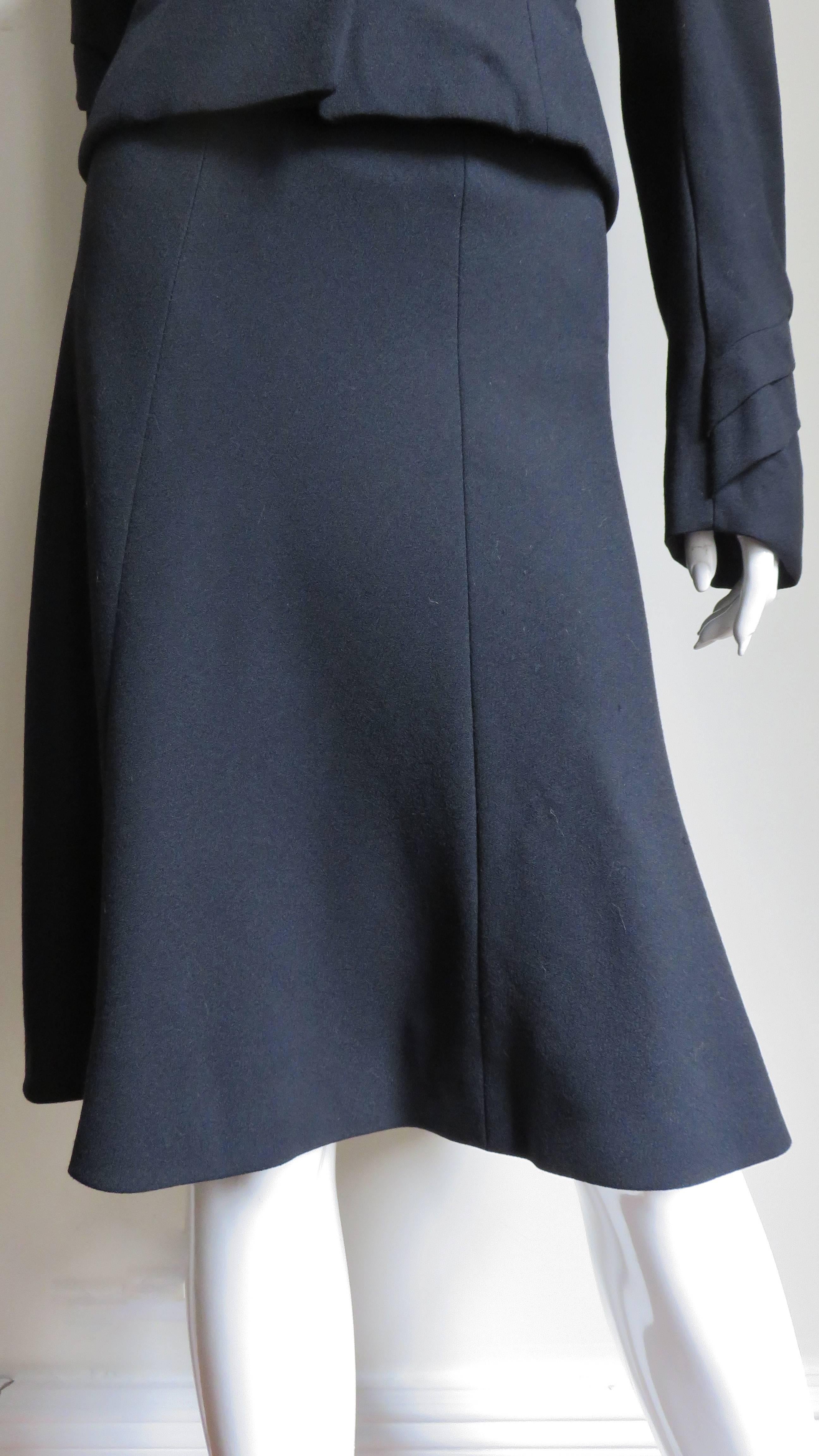 John Galliano, tailleur jupe de défilé avec détails élaborés 1990 Pour femmes en vente