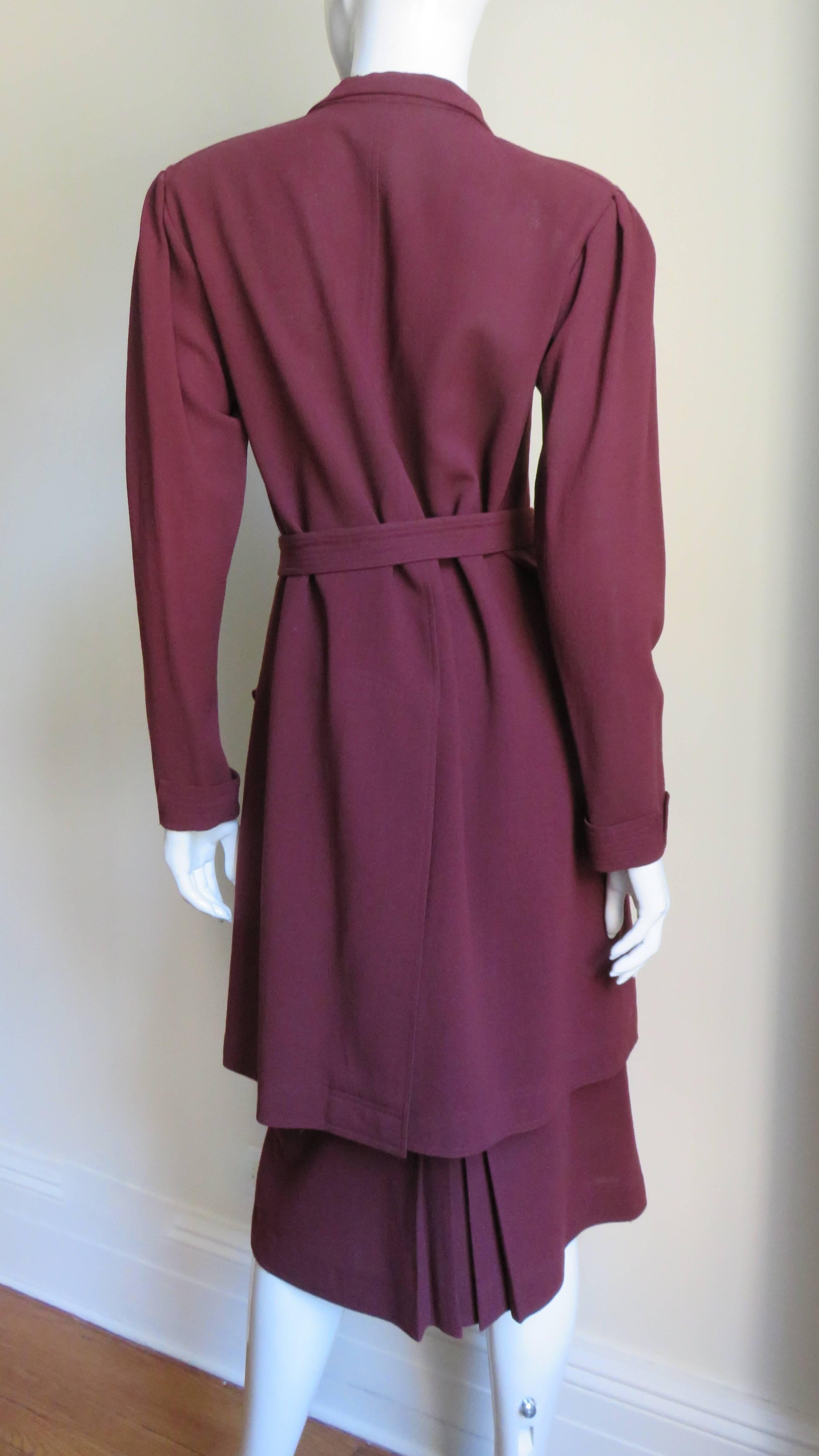 1970s Jean Muir Belted Skirt Suit 4