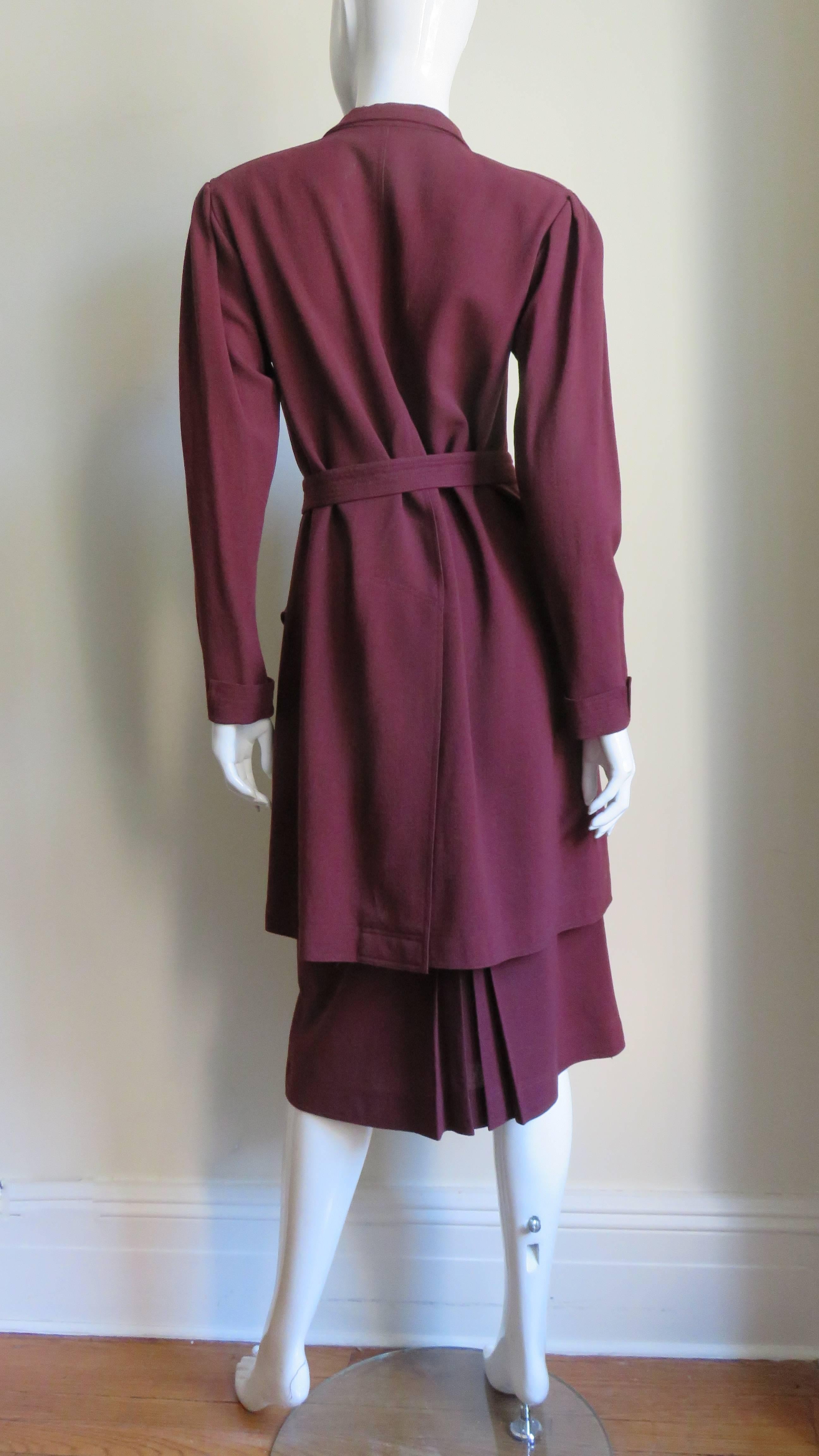 1970s Jean Muir Belted Skirt Suit 8